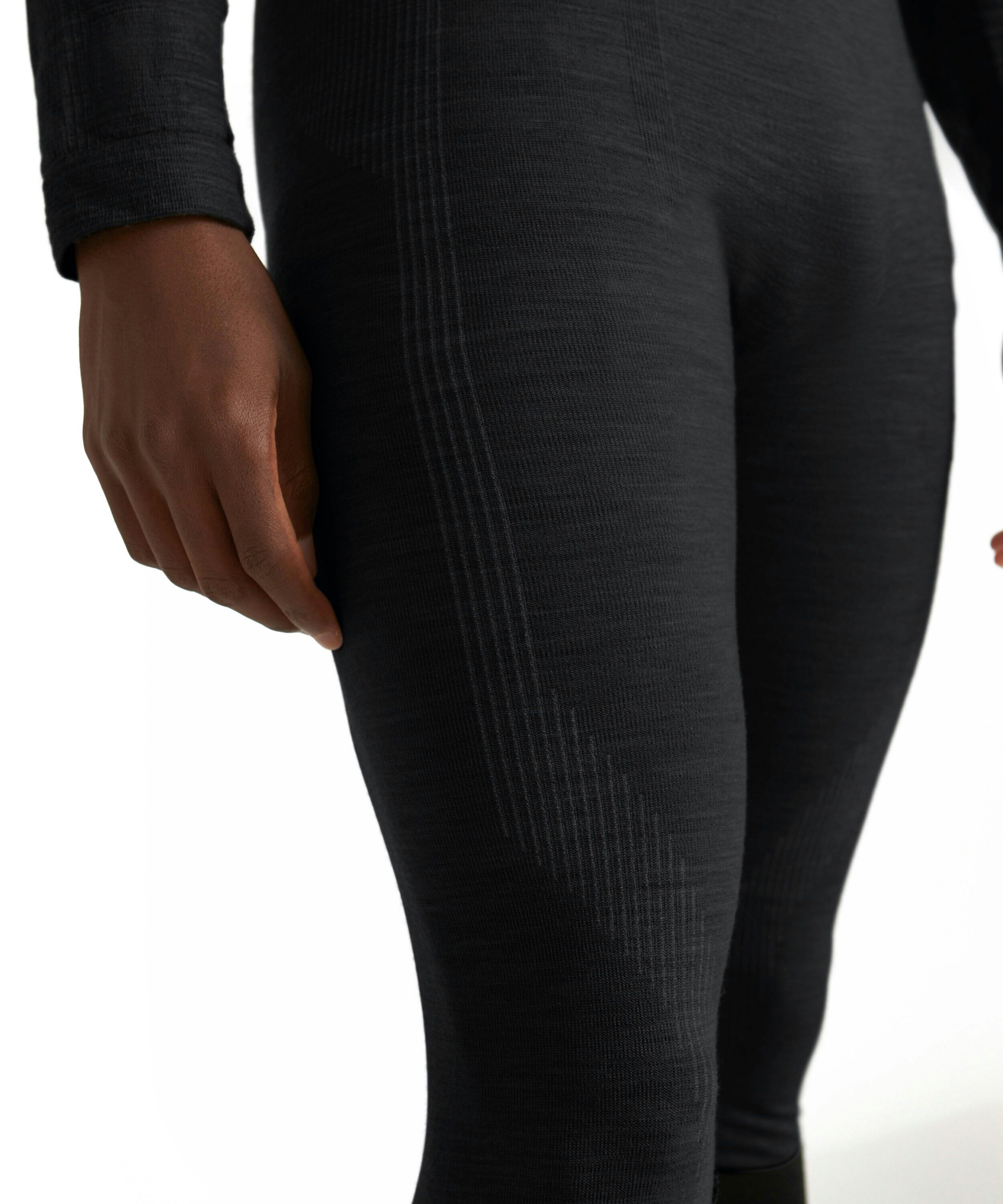 FALKE heren tights Wool-Tech, thermobroek, zwart (black)