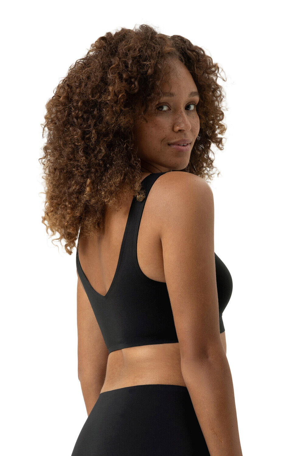 Mey dames bustier Invisibles, voorgevormde beugelloze bralette, zwart