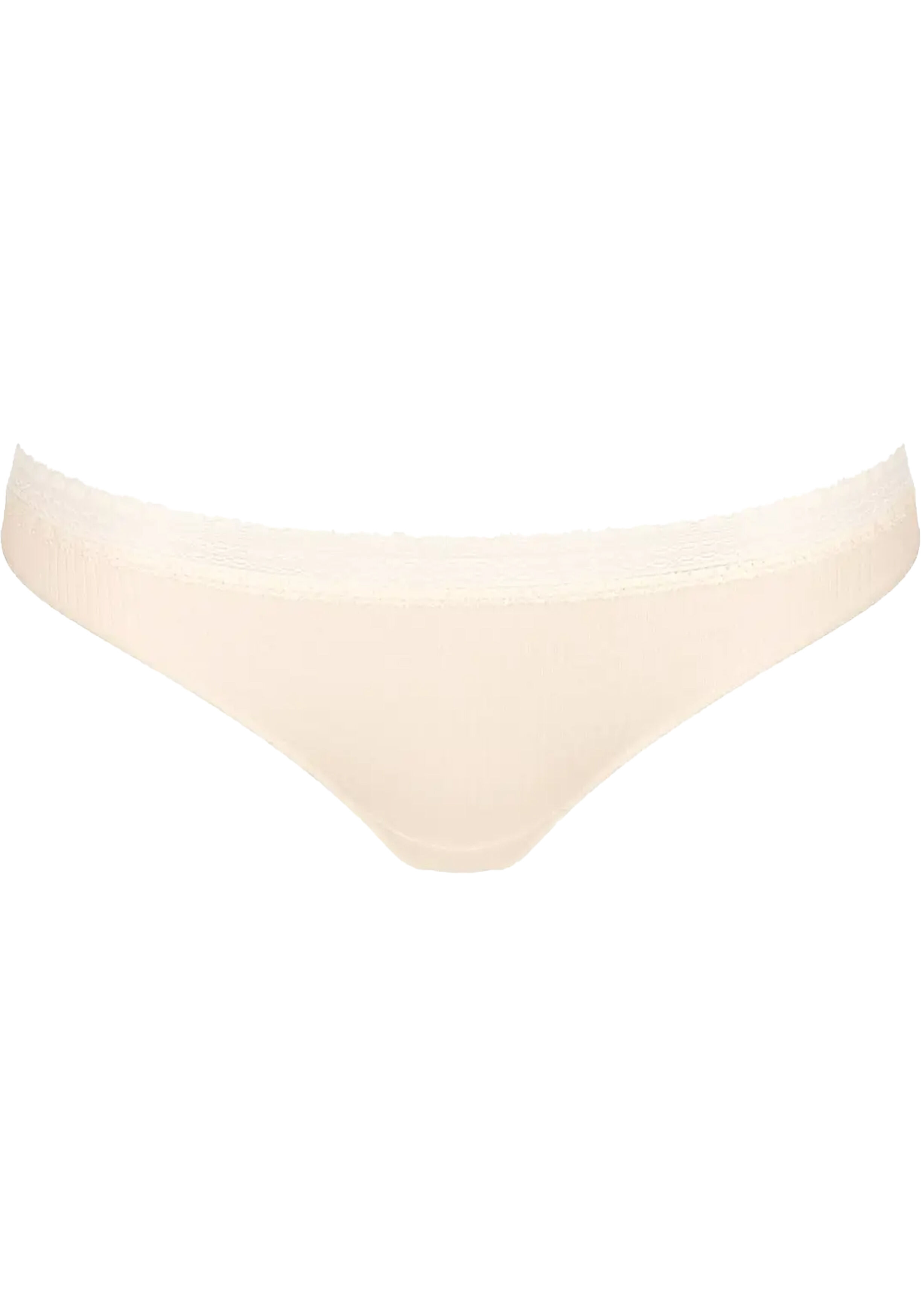 Sloggi Women GO Ribbed R Brazil (2-pack), dames slip, lichtbruin en ecru