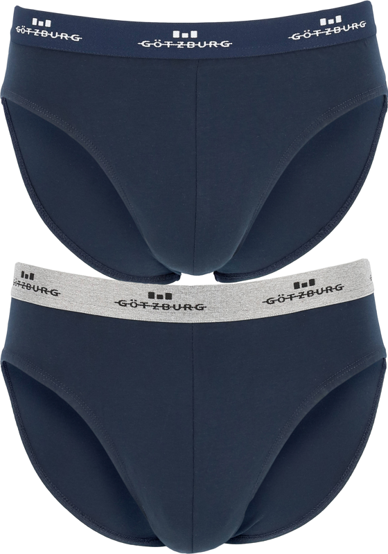 Gotzburg heren slips (2-pack), donkerblauw Gotzburg heren slips (2-pack), donkerblauw