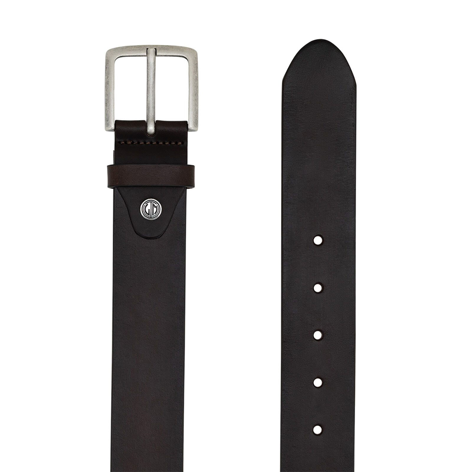 LINDENMANN leren heren riem, bruin