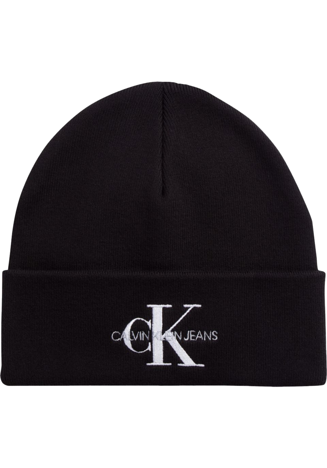 1-8720108591744_CK_Muts_K50K511160BDS_HR Calvin Klein muts, monogram beanie, zwart