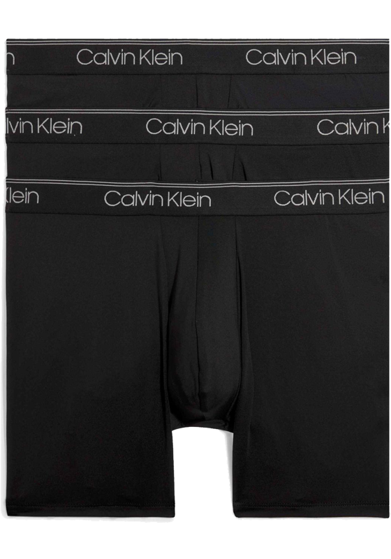 Calvin Klein Micro Stretch Boxer briefs (3-pack), heren boxers extra lang, zwart Calvin Klein Micro Stretch Boxer briefs (3-pack), heren boxers extra lang, zwart