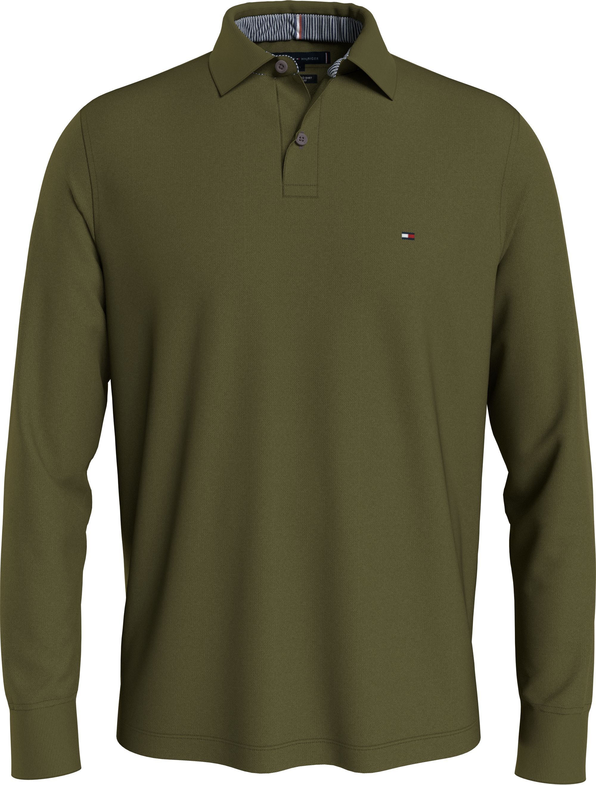 Tommy Hilfiger regular fit heren polo lange mouw, 1985 Regular Ls