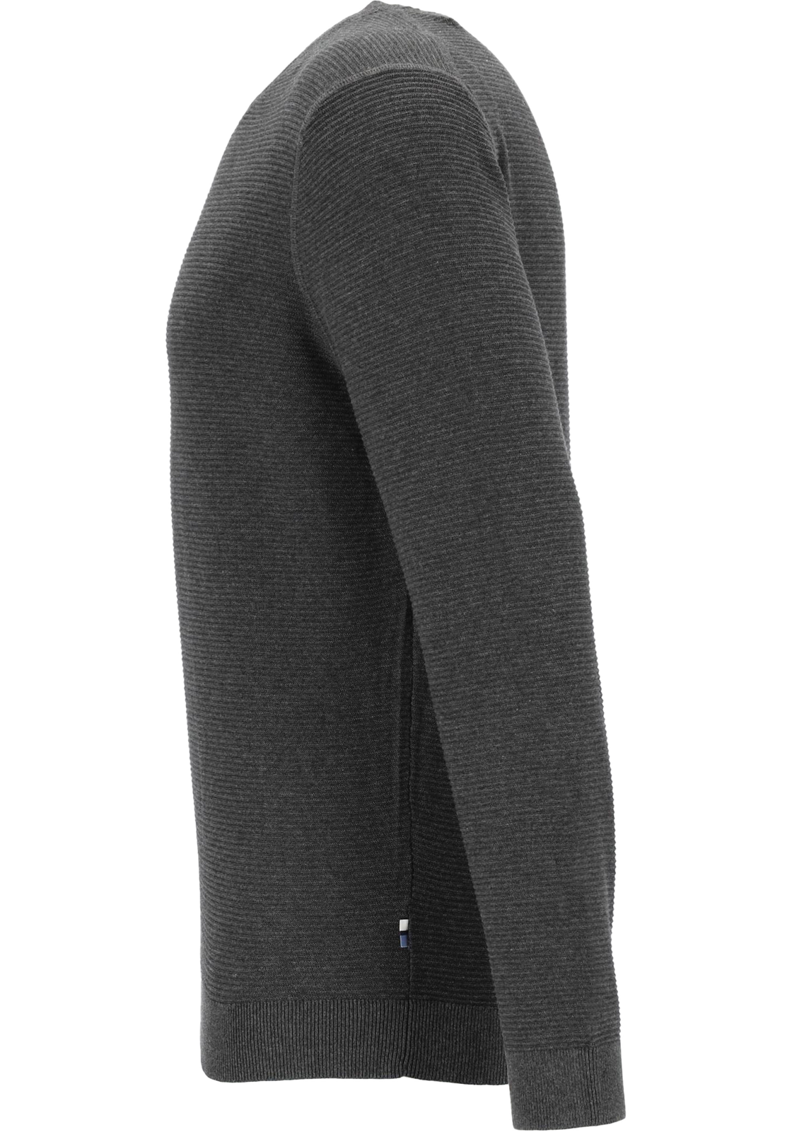 OLYMP Casual modern fit pullover katoen, antraciet OLYMP Casual modern fit pullover katoen, antraciet