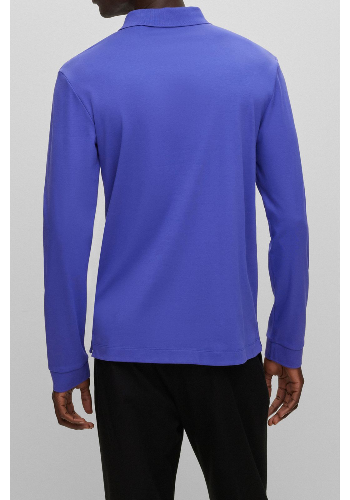 4-4063539179865-hugo_boss-poloshirt_HR BOSS Pado regular fit polo lange mouw, jersey, donkerpaars
