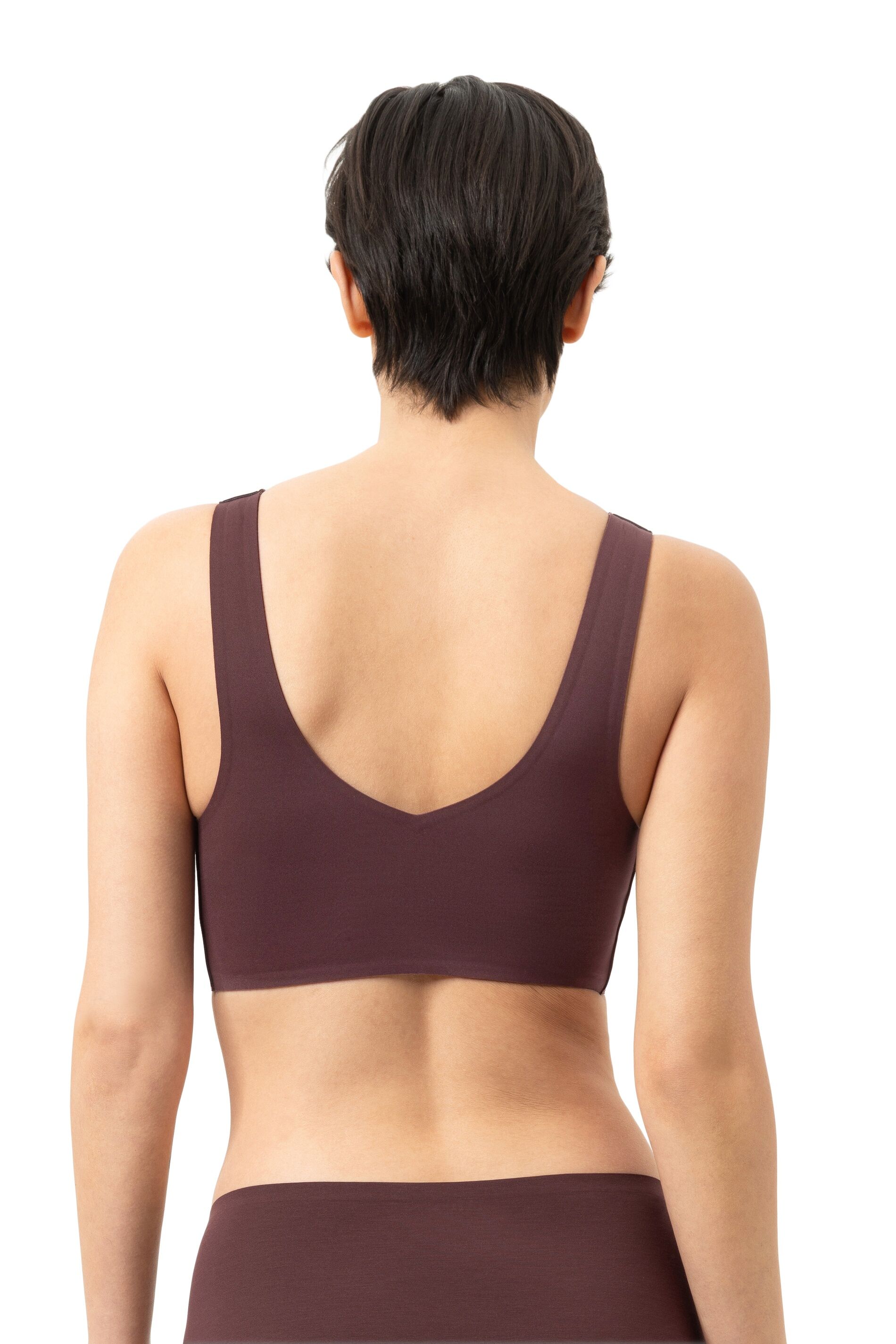 Mey dames bustier Invisibles, voorgevormde beugelloze bralette, donker bordeauxrood