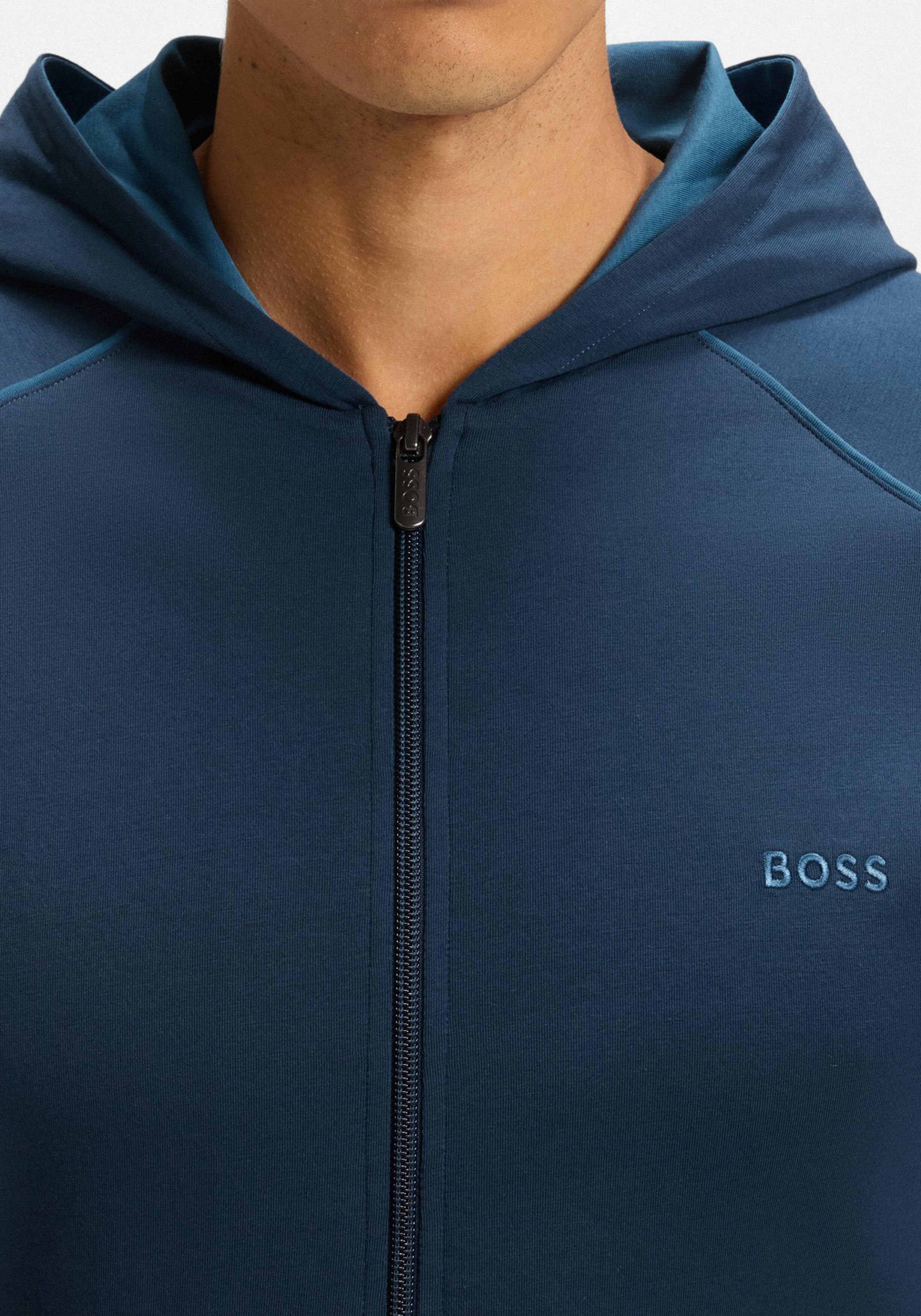 BOSS Mix&Match Jacket, heren lounge vest, blauw