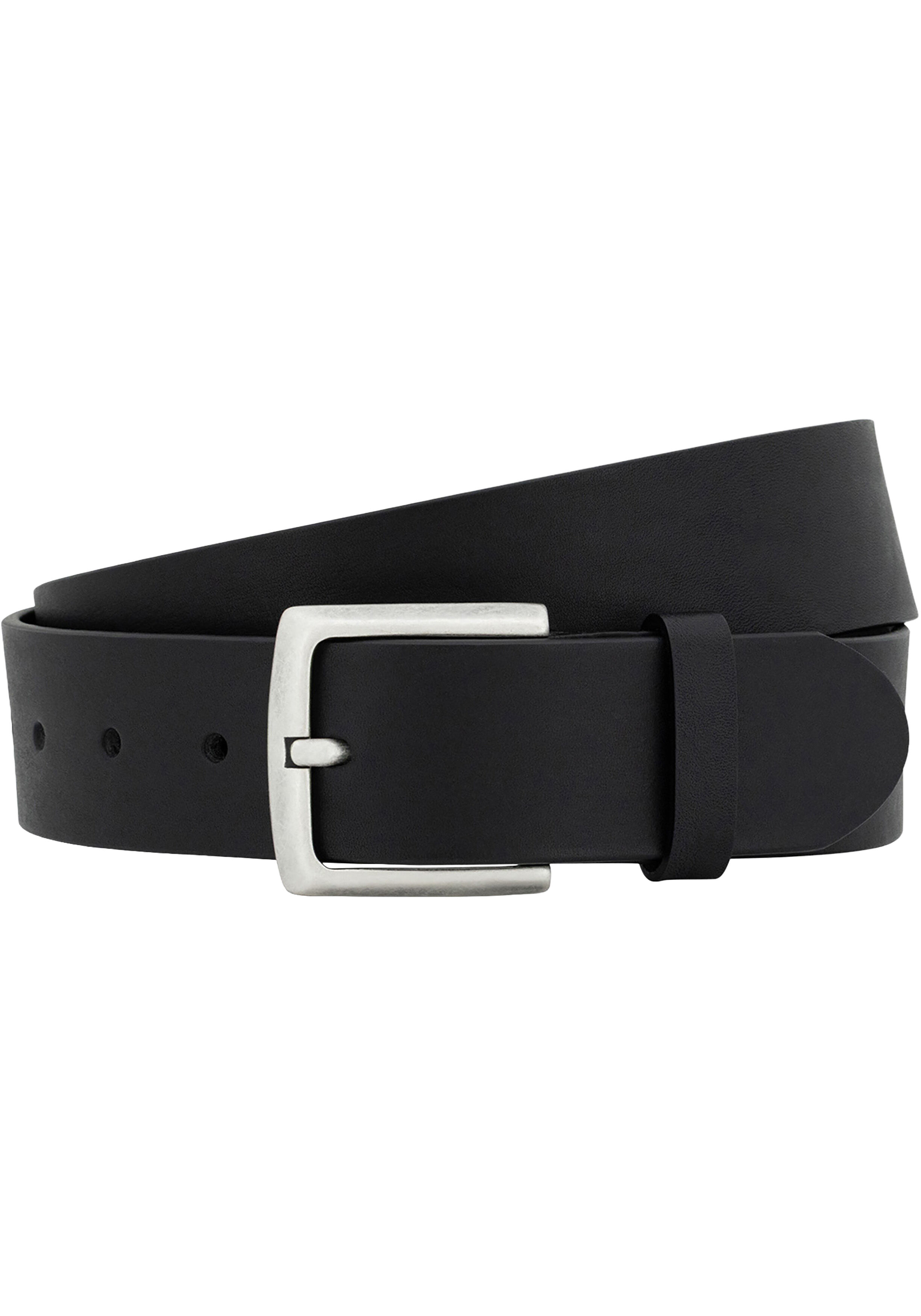 LINDENMANN leren heren riem, zwart