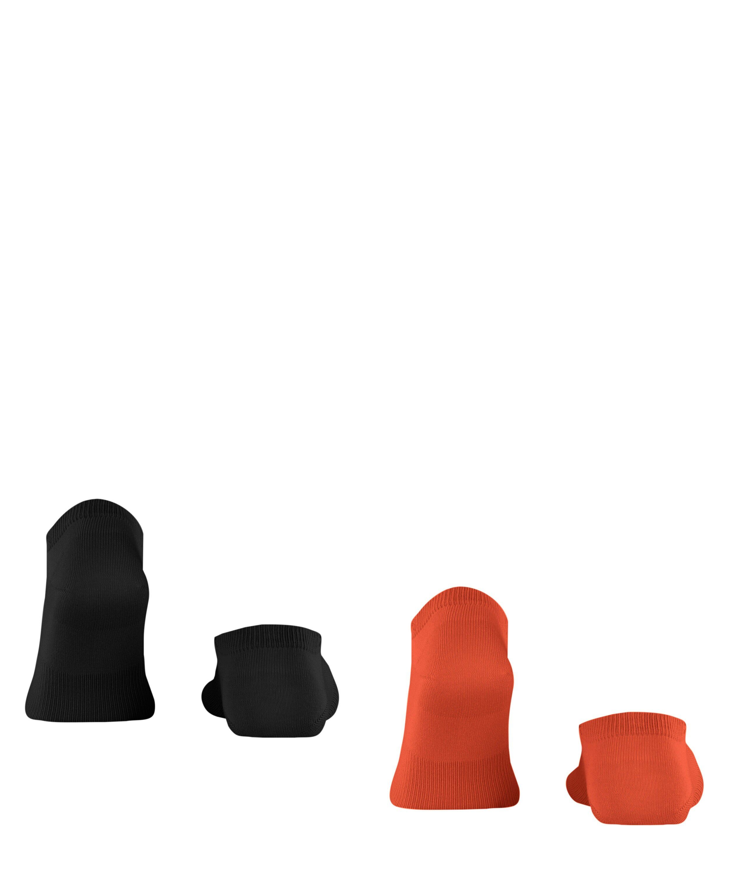 Burlington Everyday 2-Pack heren sneakersokken, bruin (red desert)