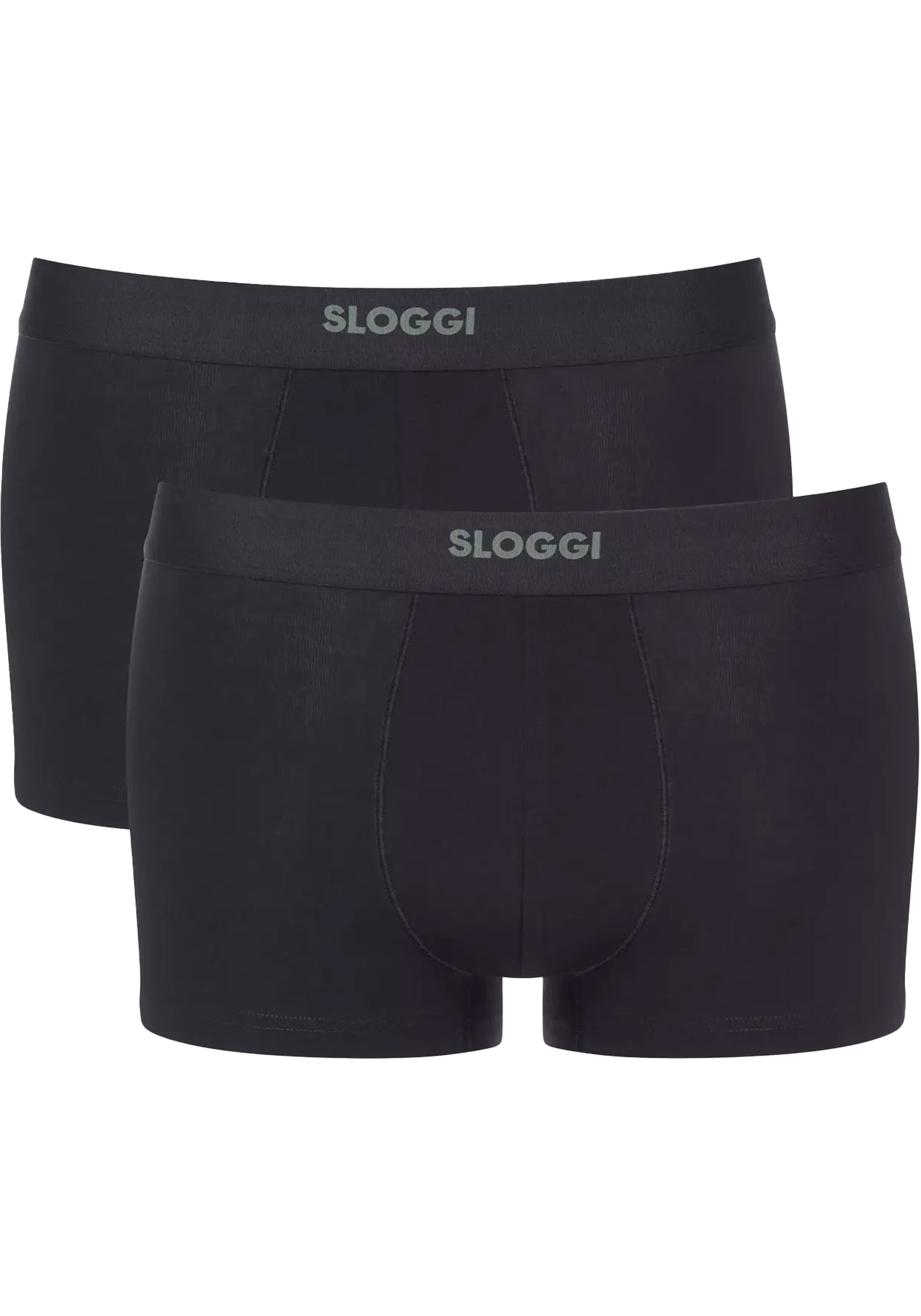 Sloggi Men EVER Ease Hipster, heren boxershort korte pijp (2-pack), zwart