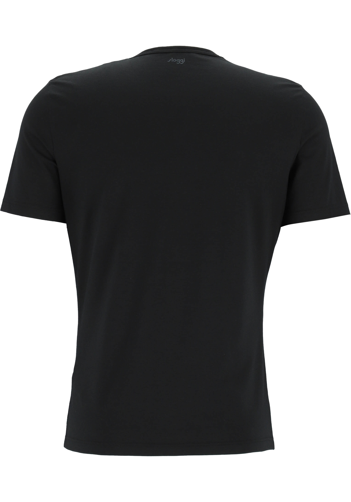 3-7613129951783-sloggi-SL_102052020004_TS_zwart_360_HR Sloggi Men GO Shirt O-Neck Regular Fit, heren T-shirt (1-pack), zwart