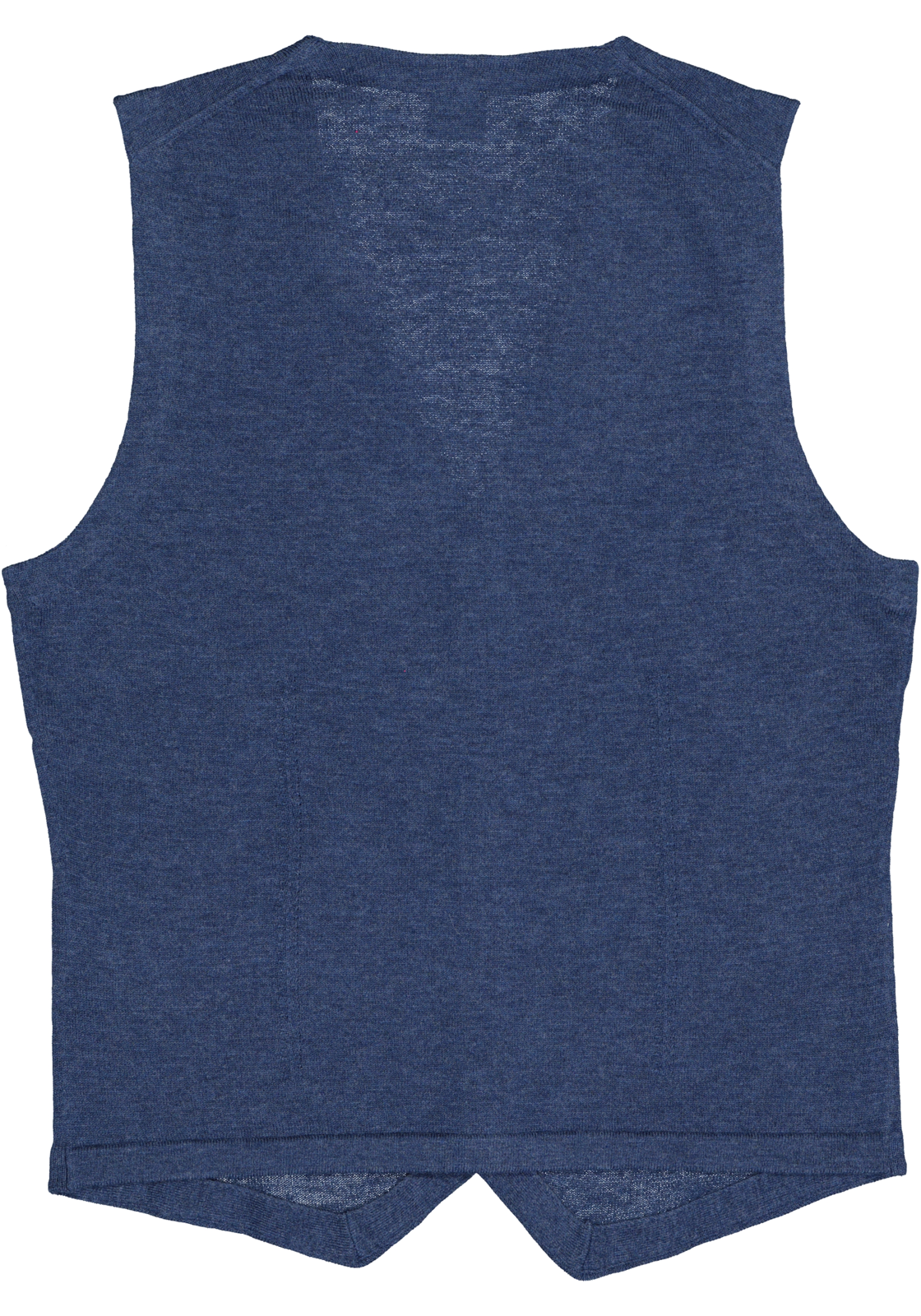 5-4060553255681_olymp_trui_HR OLYMP Level 5 body fit gilet, wol met zijde, jeans blauw mouwloos vest