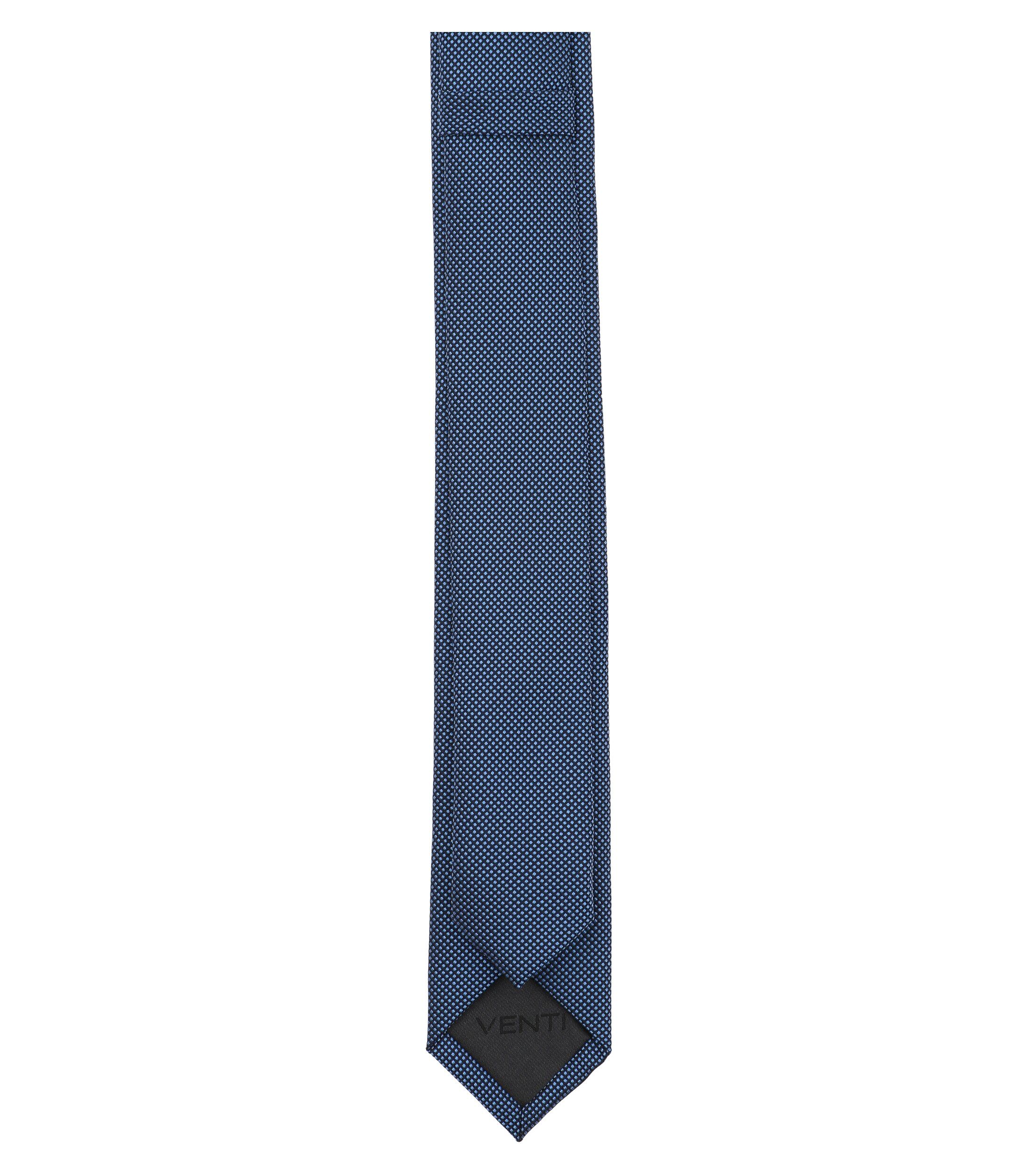 VENTI stropdas, blauw met wit dessin