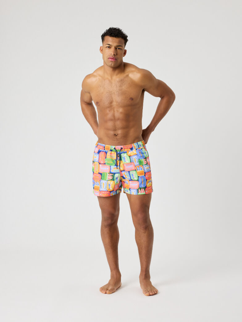Bjorn Borg Print Swim Shorts, heren zwembroek, meerkleurige print