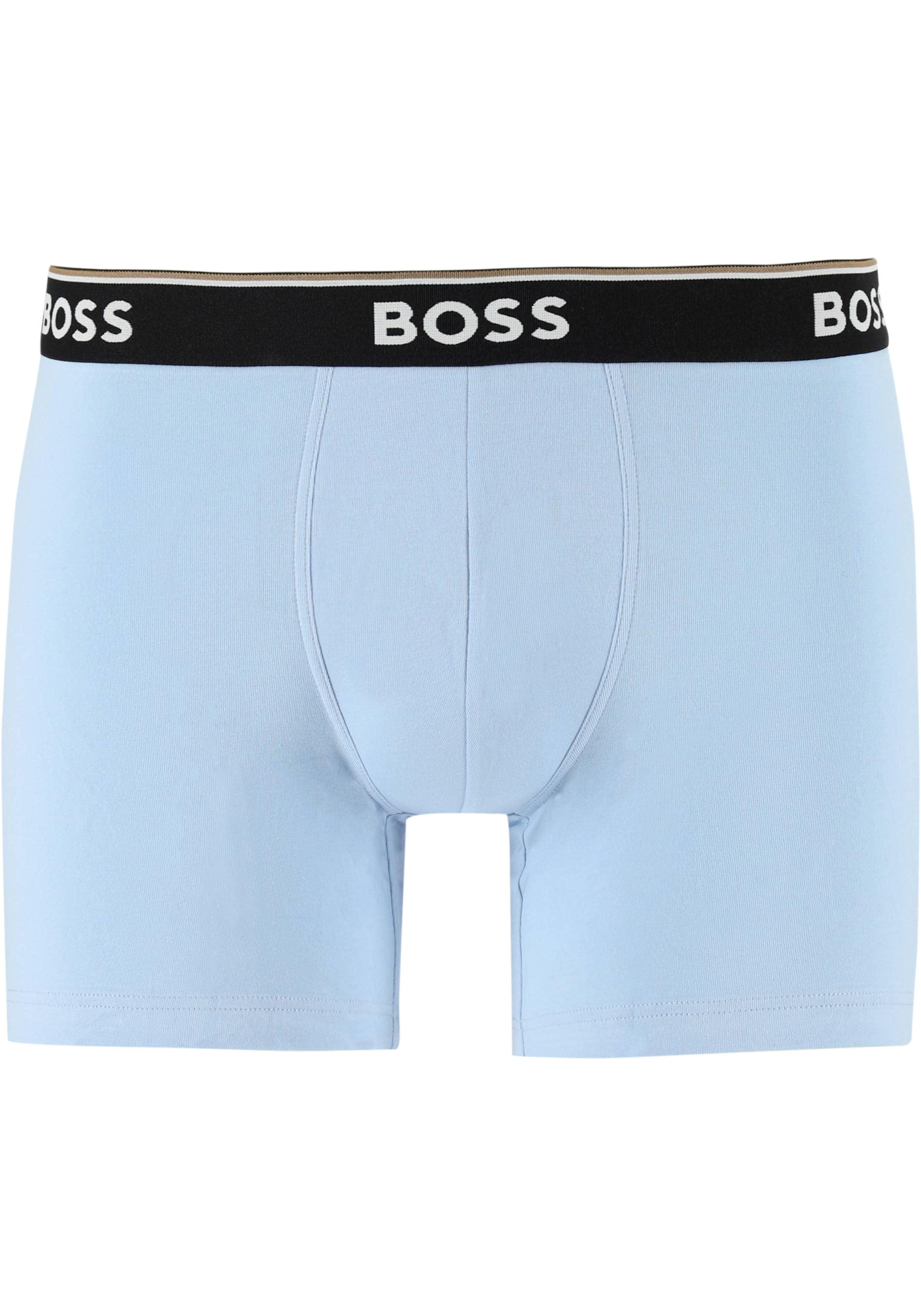 HUGO BOSS Power boxer briefs (3-pack), heren boxers normale lengte, 3 tinten blauw
