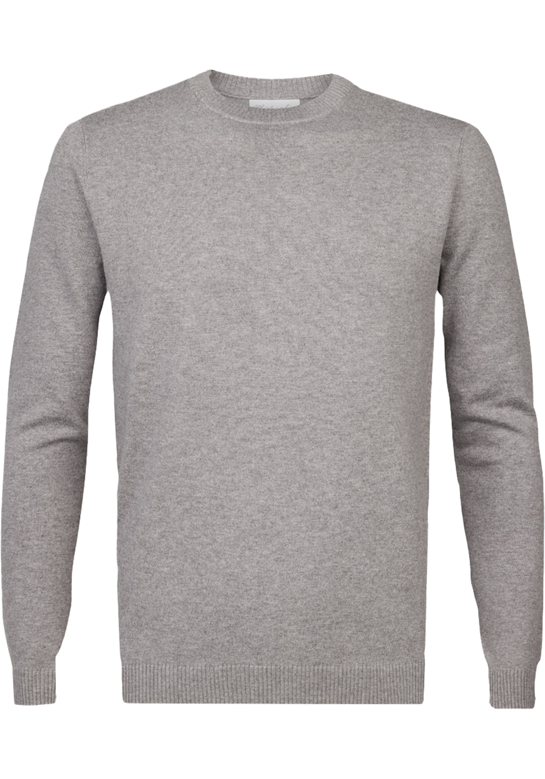 1-8716172191430-michaelis-trui-PMUJ30001A_HR Michaelis heren trui katoenmengsel, slim fit trui met O-hals, grijs