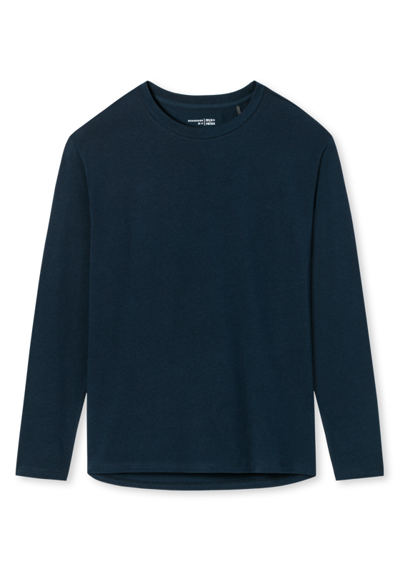 SCHIESSER Mix+Relax T-shirt, dames shirt lange mouwen donkerblauw SCHIESSER Mix+Relax T-shirt, dames shirt lange mouwen donkerblauw