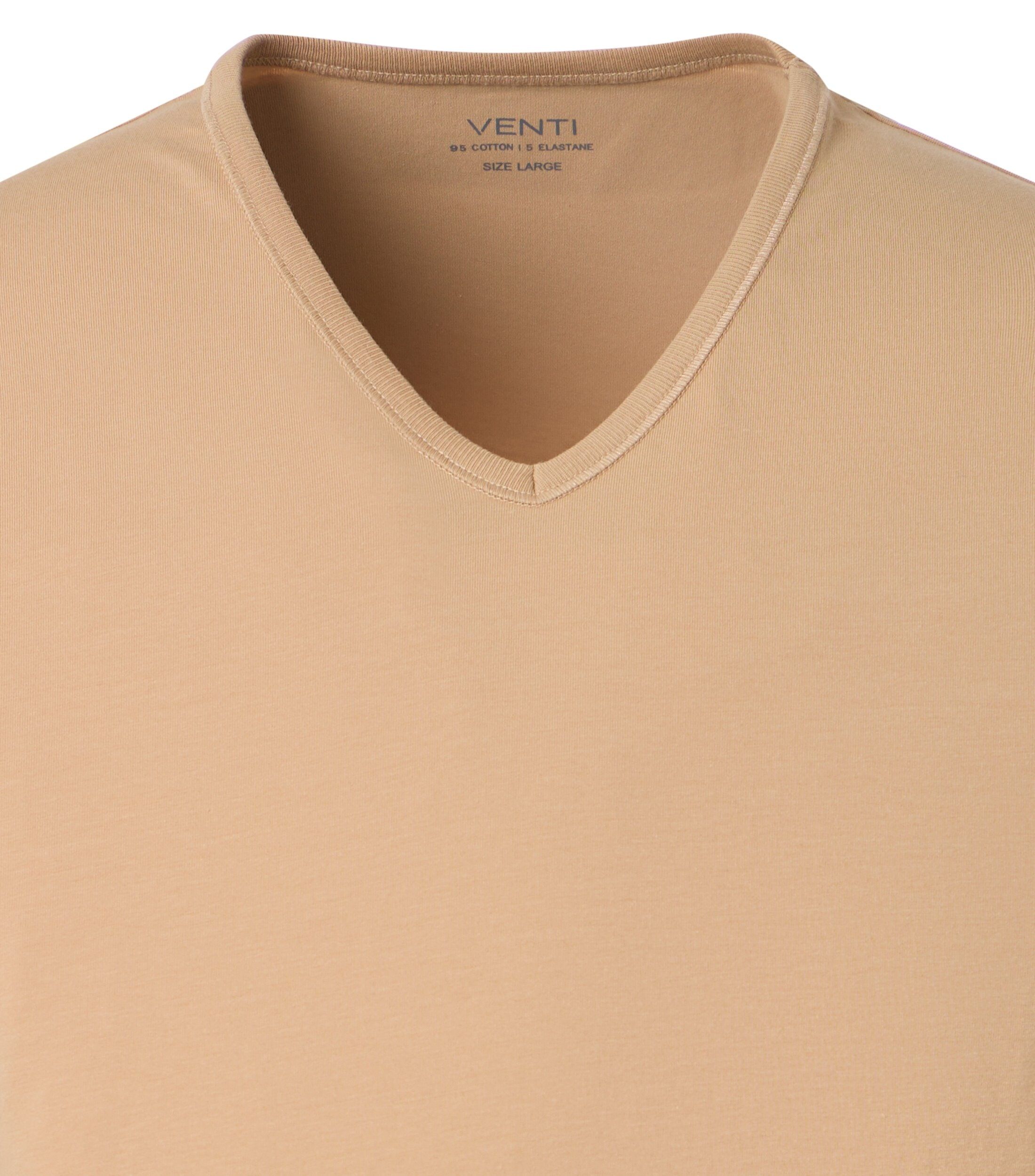 VENTI modern heren singlet (1-pack), beige