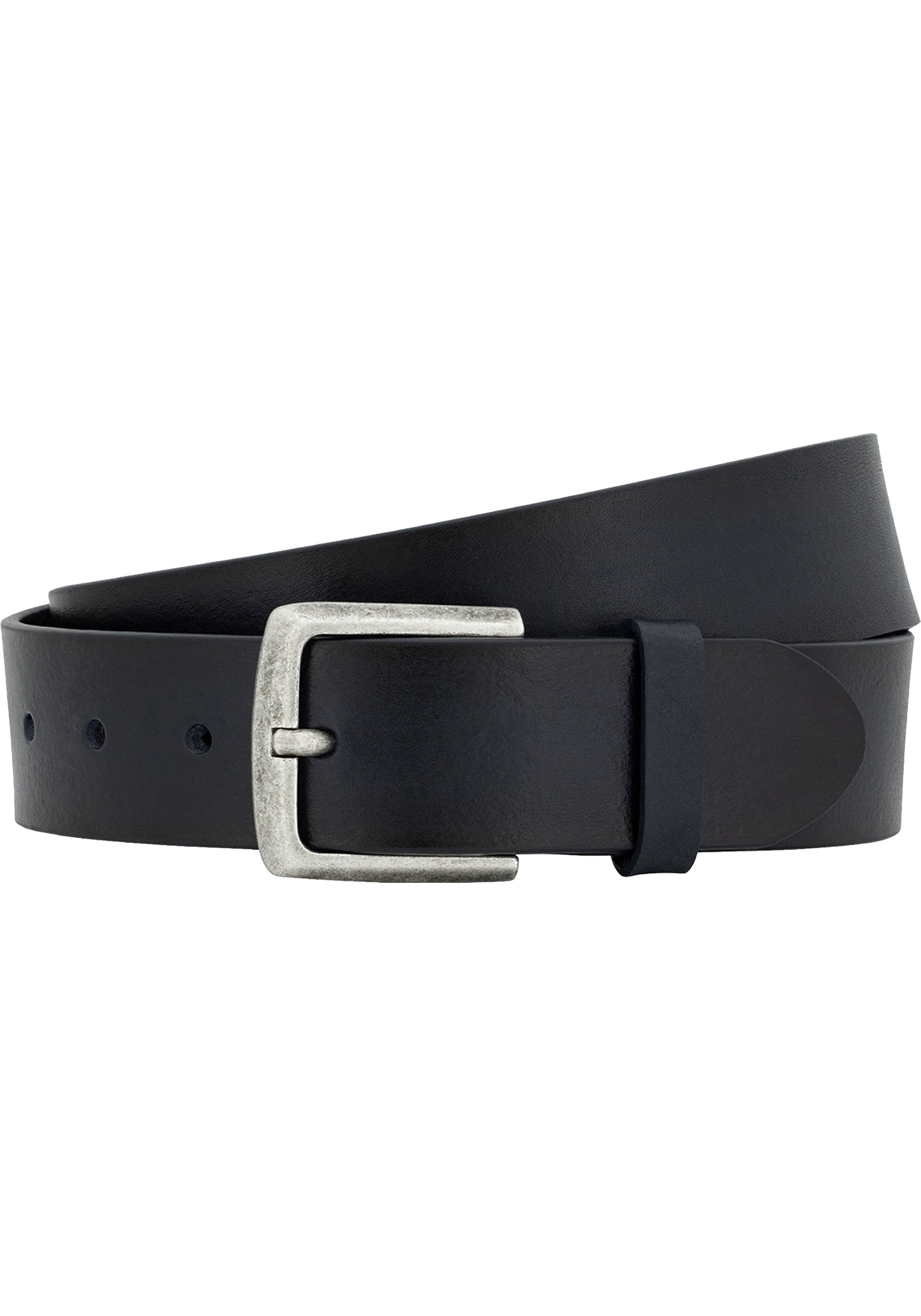 LINDENMANN leren heren riem, marine