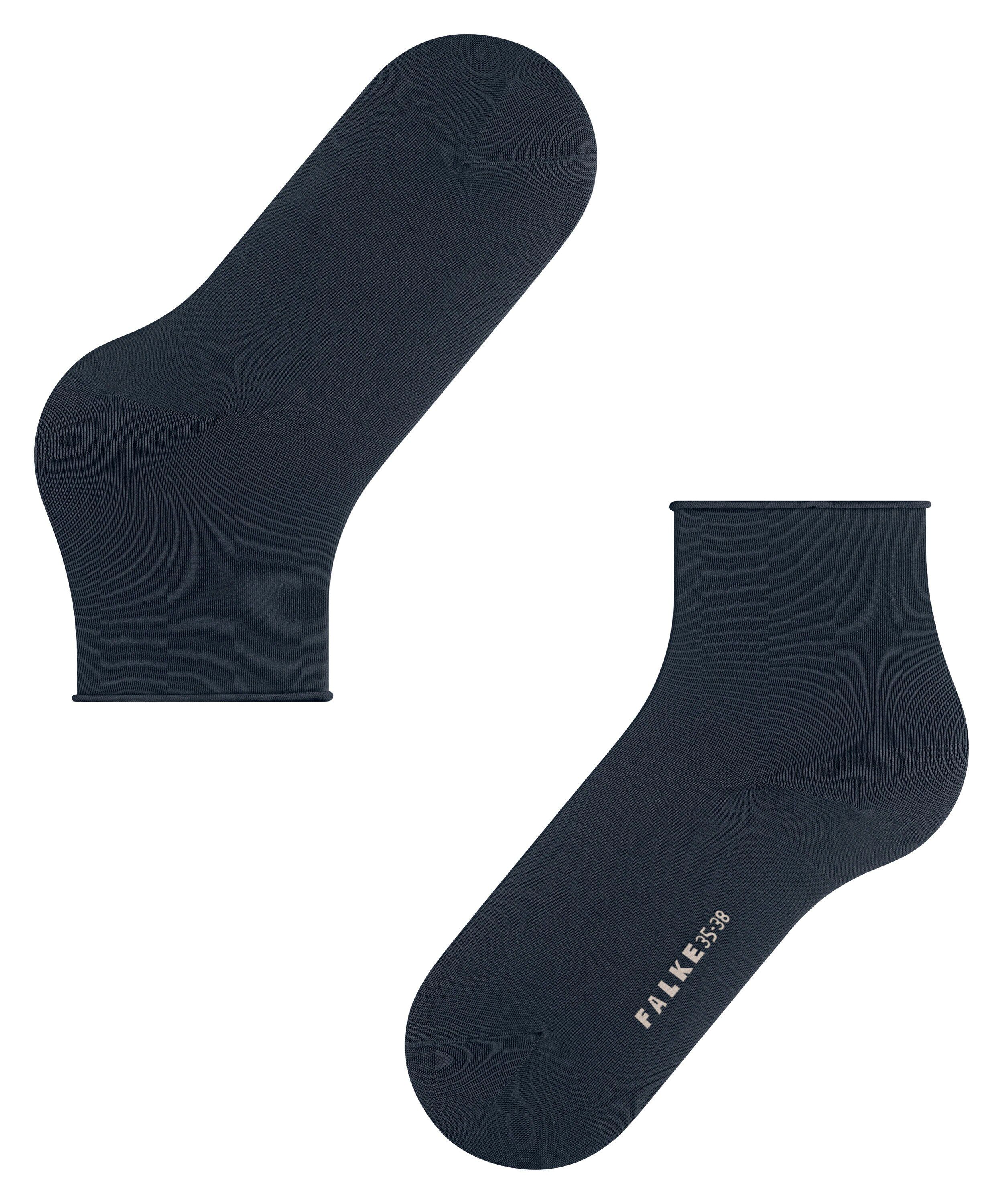 FALKE Cotton Touch damessokken kort, blauw (space blue)