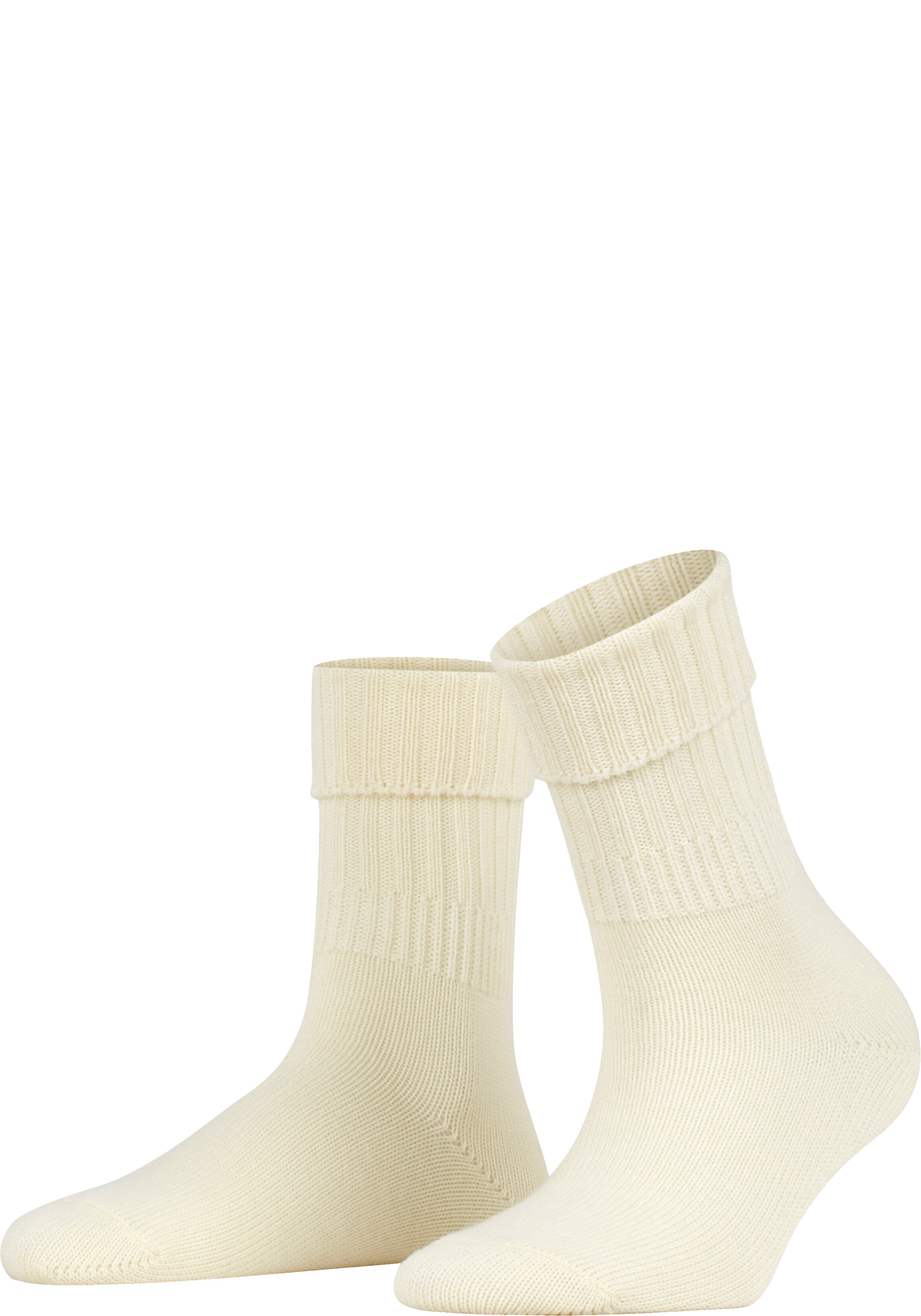 FALKE Striggings Rib damessokken, wit (woolwhite)