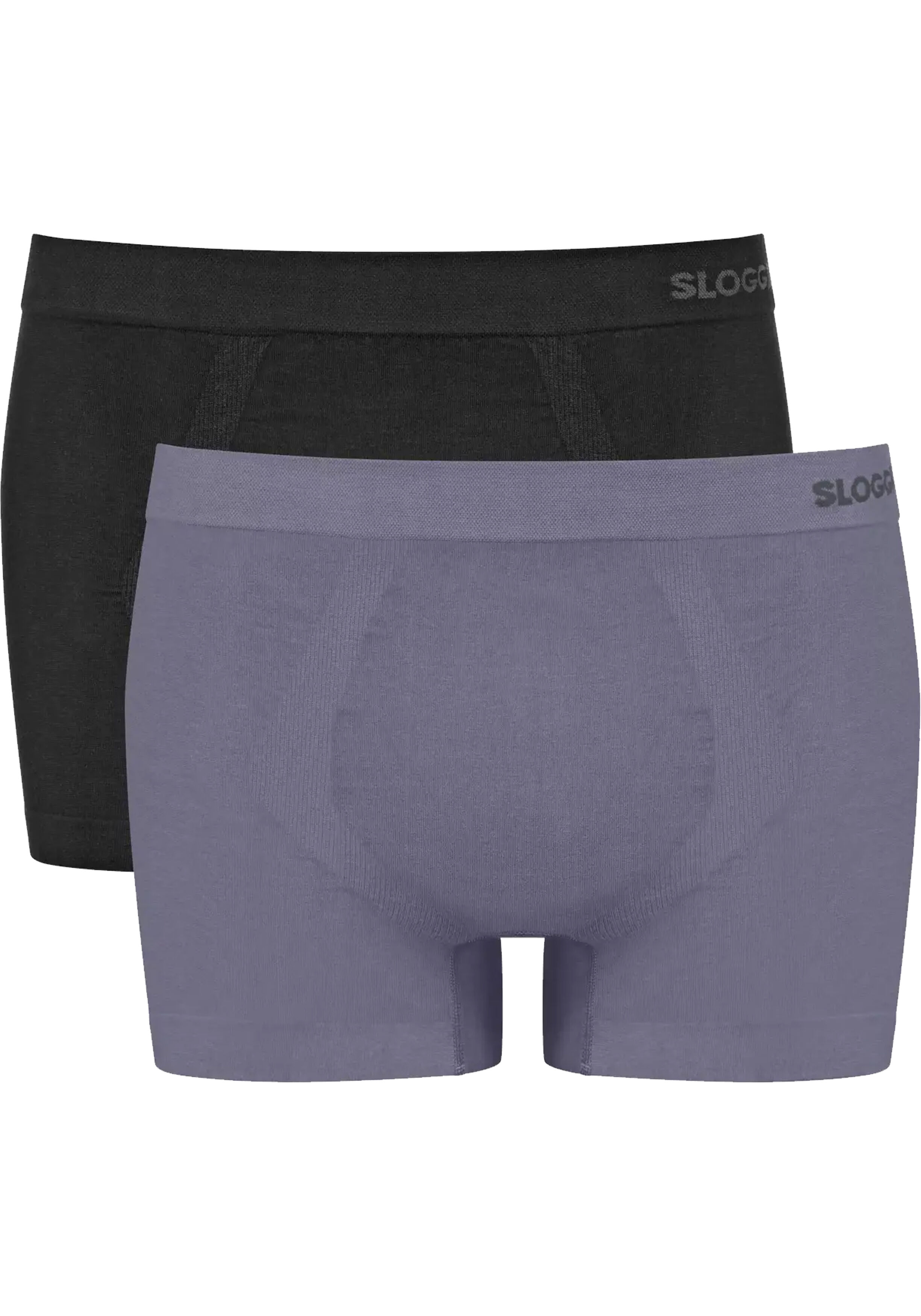 Sloggi Men GO Smooth Short, heren boxershort korte pijp (2-pack), zwart