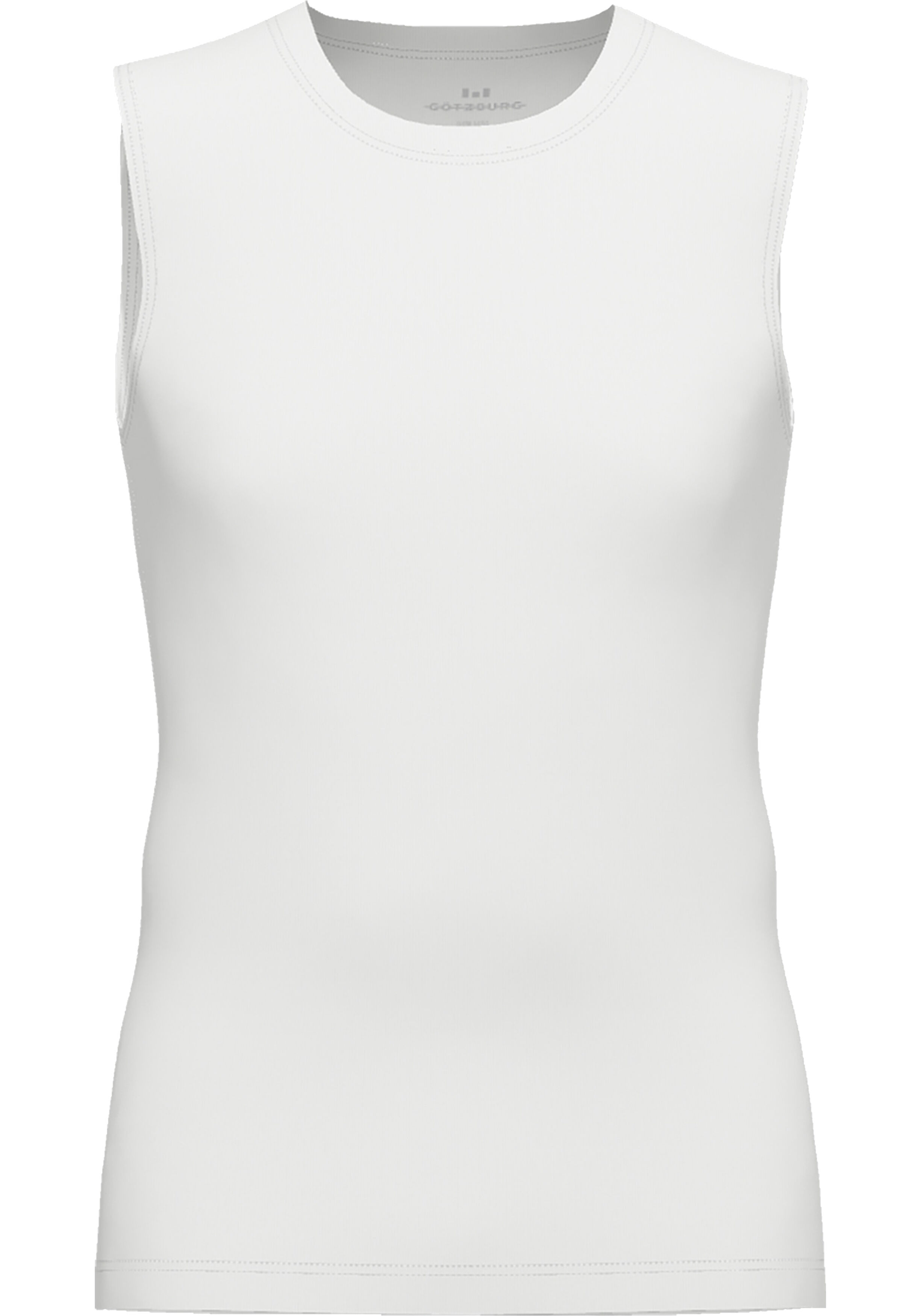 Gotzburg heren singlet O-hals (1-pack), wit