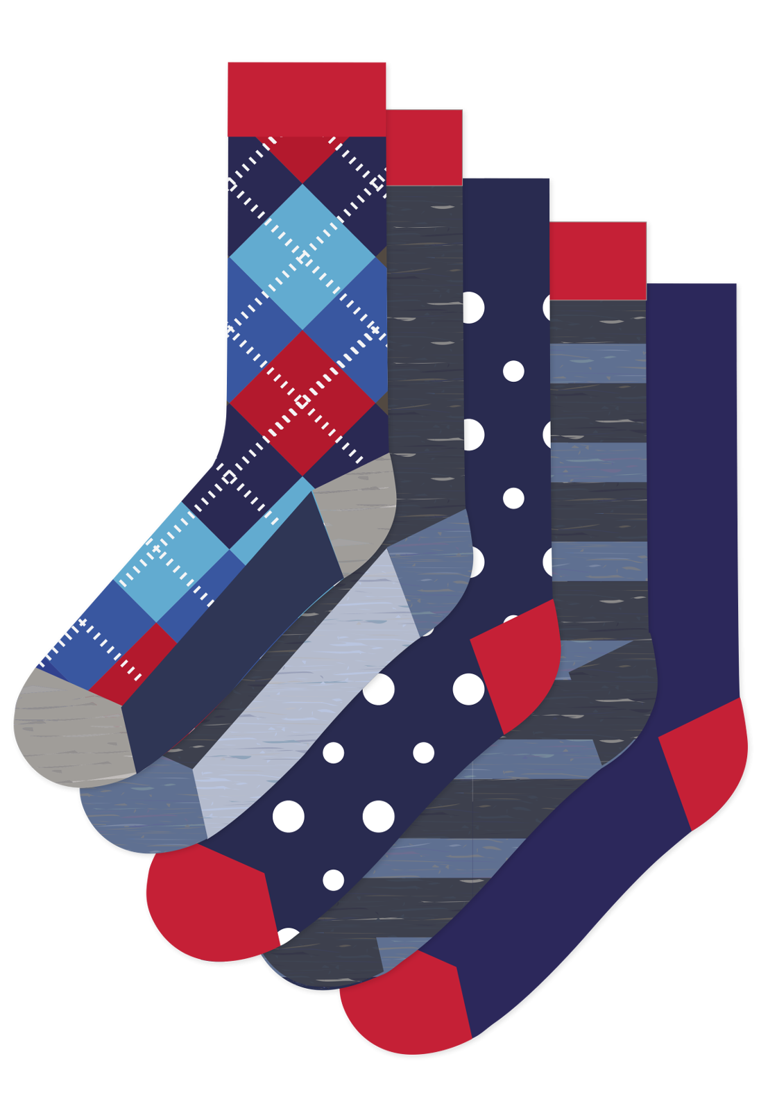 image_2_1122405_none_hsary44-6500-410 Happy Socks Argyle Socks (5-pack), unisex sokken
