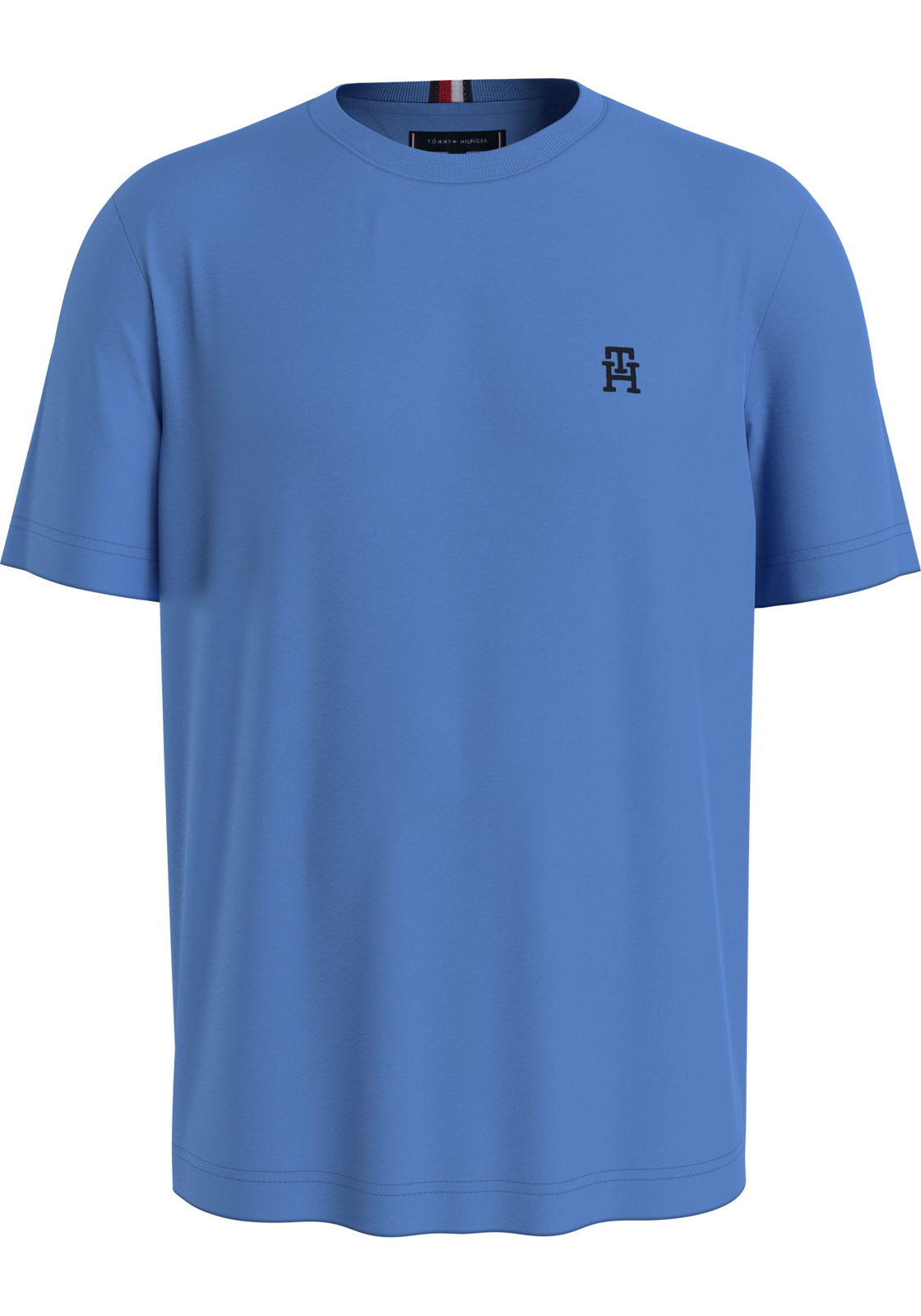 image_2_MW0MW33987C30_F_C4101wid2000amphei2000ampop_usm1710 Tommy Hilfiger Monogram Tee, heren T-shirt korte mouw O-hals, middenblauw