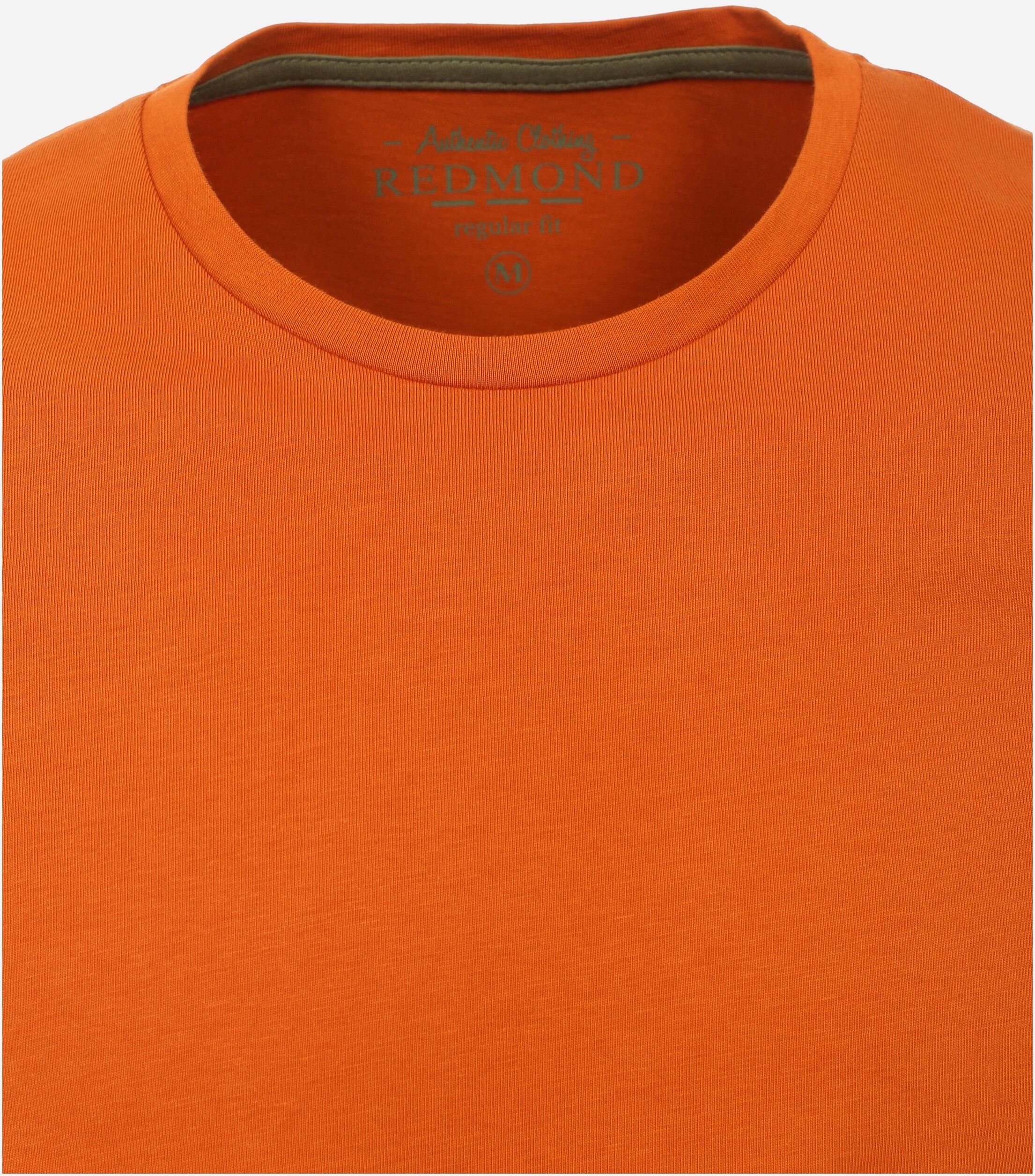 Redmond regular fit T-shirt, korte mouw O-hals, oranje