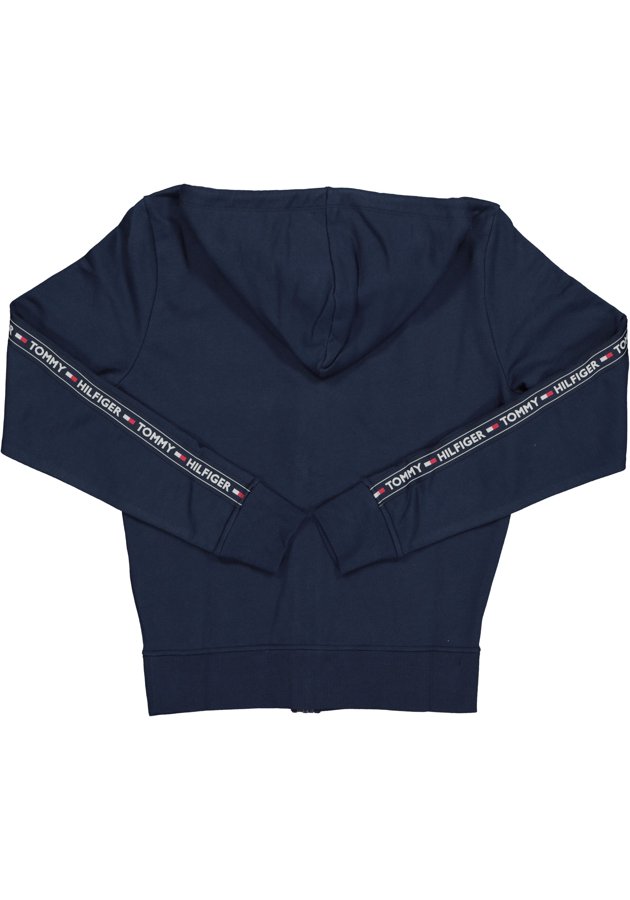 Tommy Hilfiger hoodie jacket, heren sweatvest middeldik, blauw 
