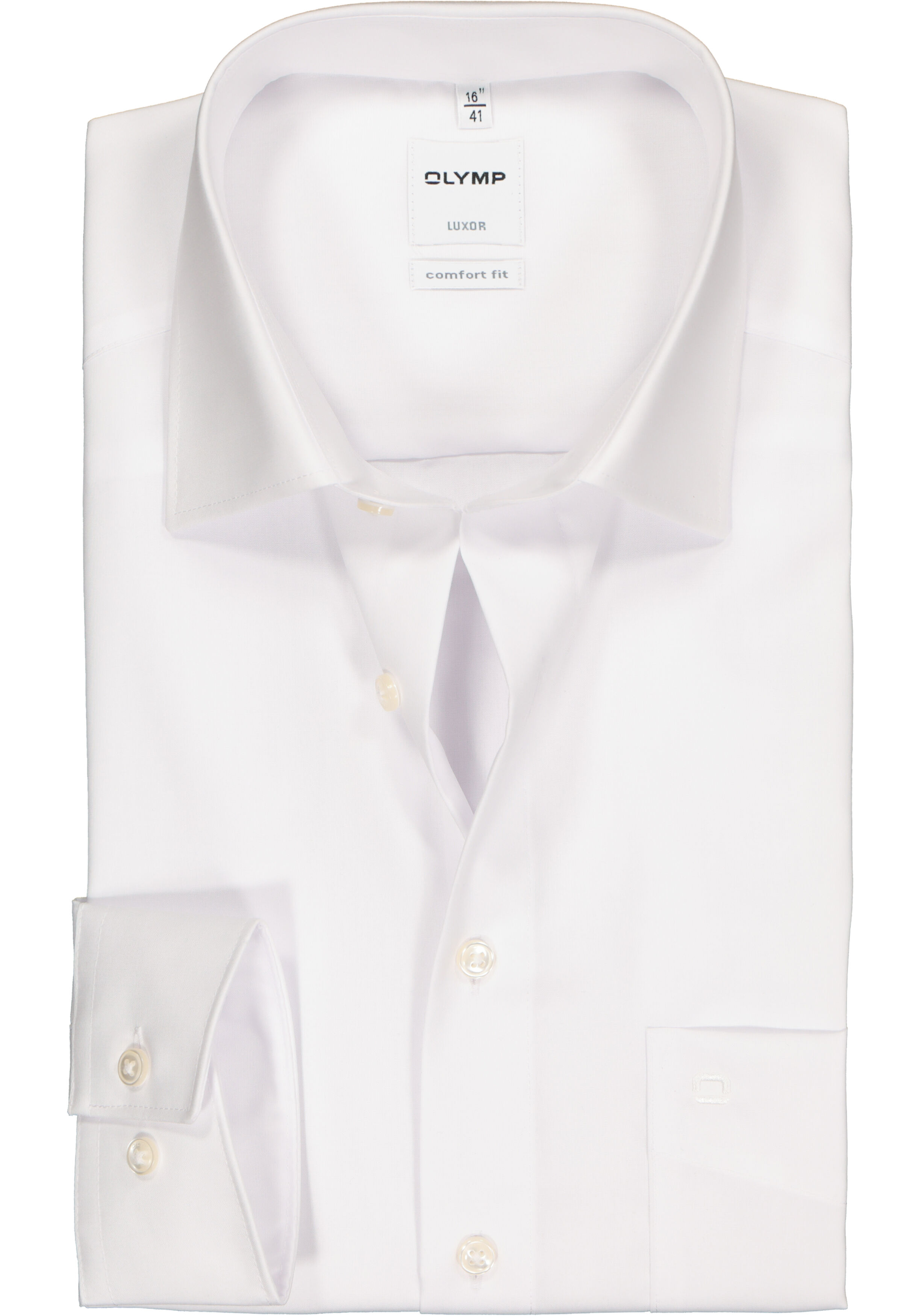 OLYMP Luxor comfort fit overhemd, wit
