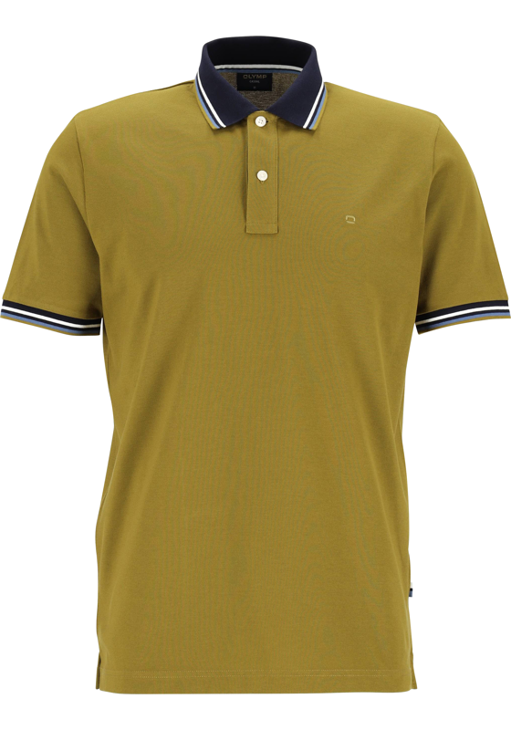 OLYMP Polo Casual, modern fit polo, olijfgroen OLYMP Polo Casual, modern fit polo, olijfgroen