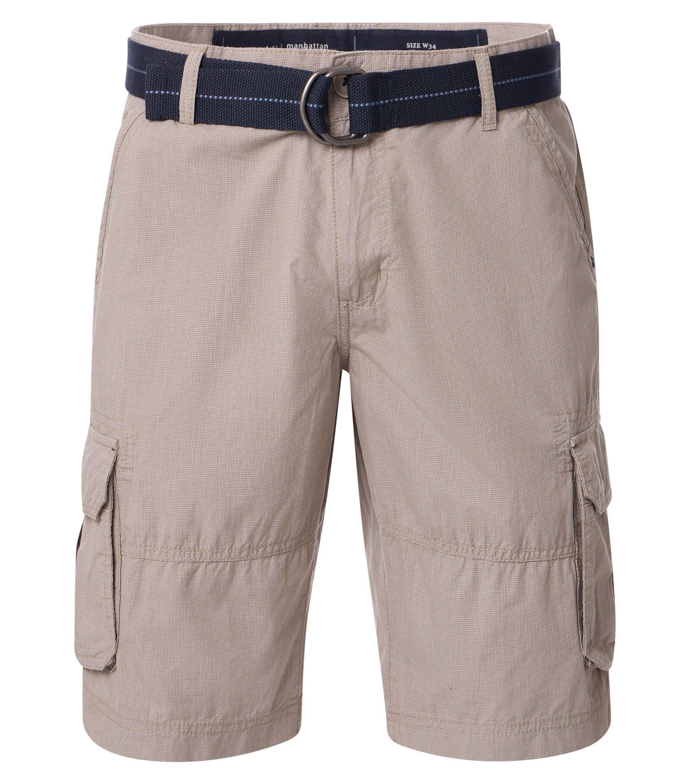 CASA MODA shorts BEN, heren cargo korte broek, beige