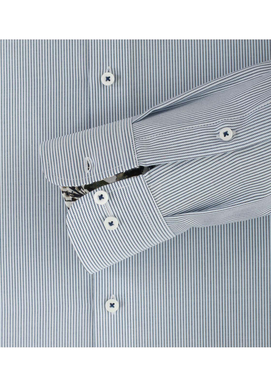 Redmond modern fit overhemd, twill, blauw gestreept - 242730110-10 Redmond modern fit overhemd, twill, blauw gestreept - 242730110-10