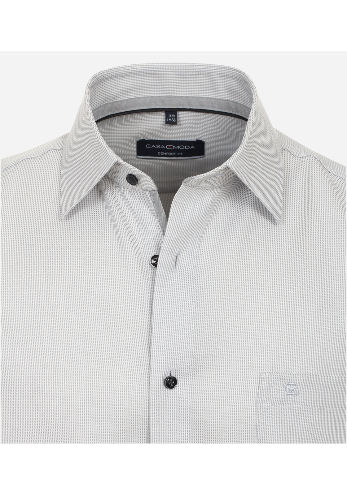 image_4_204822f37985d1dc5f1893881487099bjpgautoformatbgF3F3F3blend-alpha100blend-colorF3F3F3blend-modedarkenfitclampp CASA MODA comfort fit overhemd, korte mouw, dobby, grijs