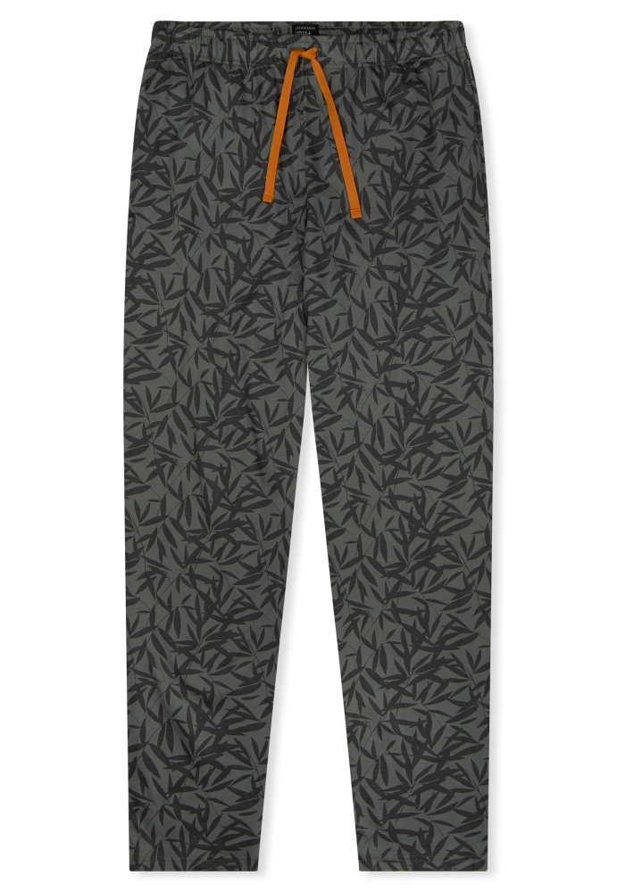 SCHIESSER Mix + Relax Pantalon, heren loungebroek, donkergroen dessin