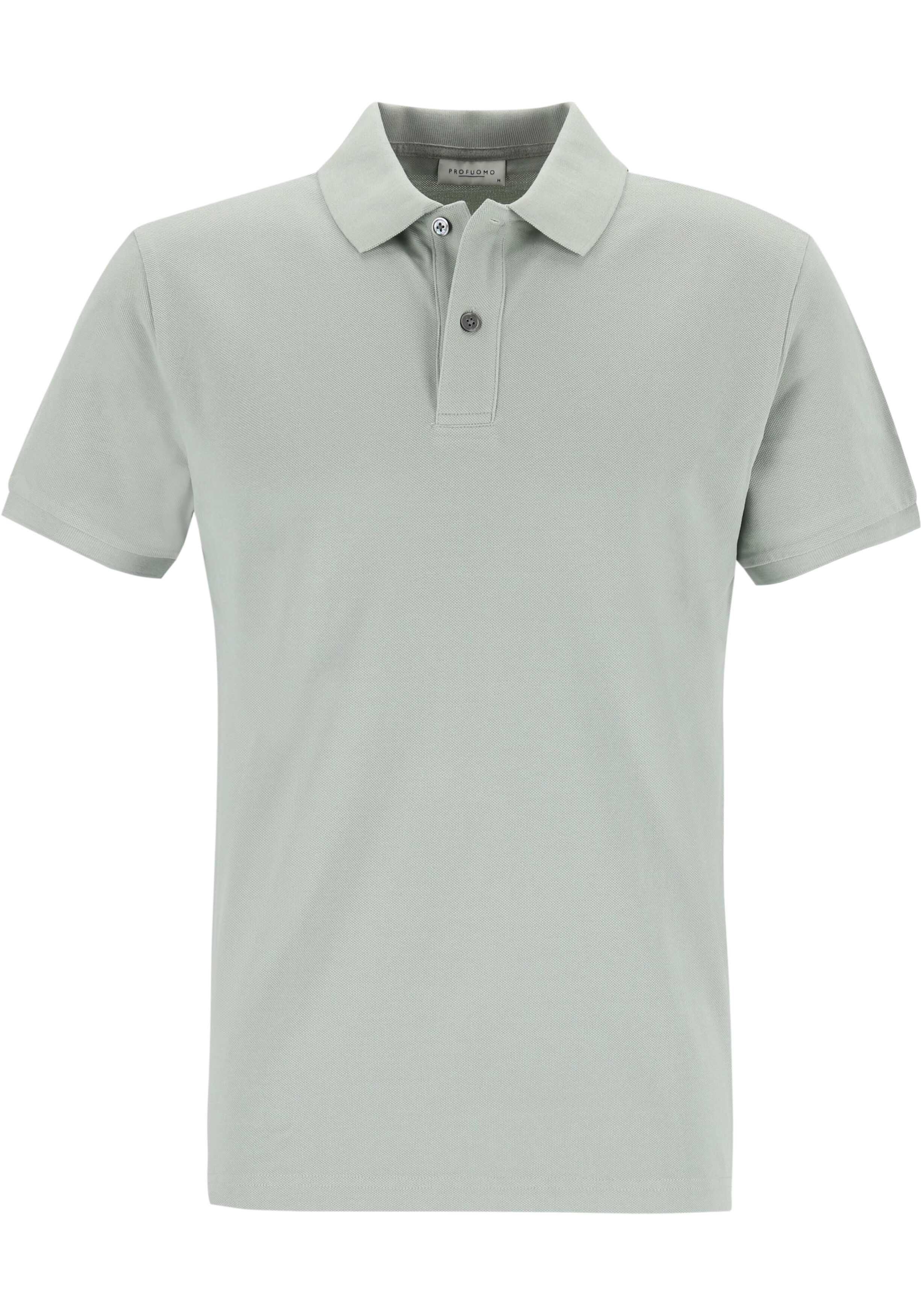 Profuomo slim fit heren polo, mintgroen