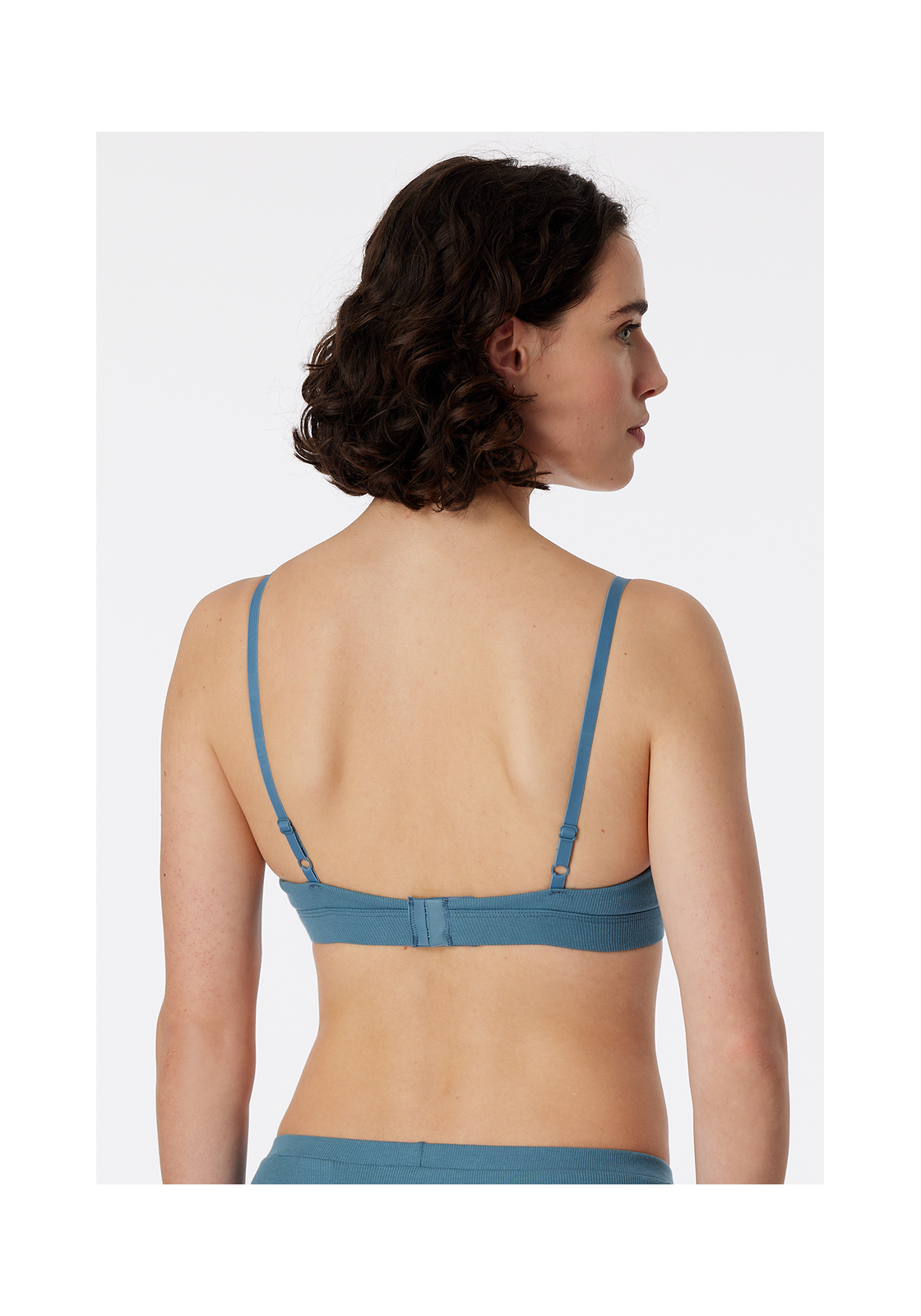 image_4_179915-808_1_1280x1280 SCHIESSER Pure Rib bh (1-pack), dames beha dubbelrib biologisch katoen verwijderbare pads blauwgrijs