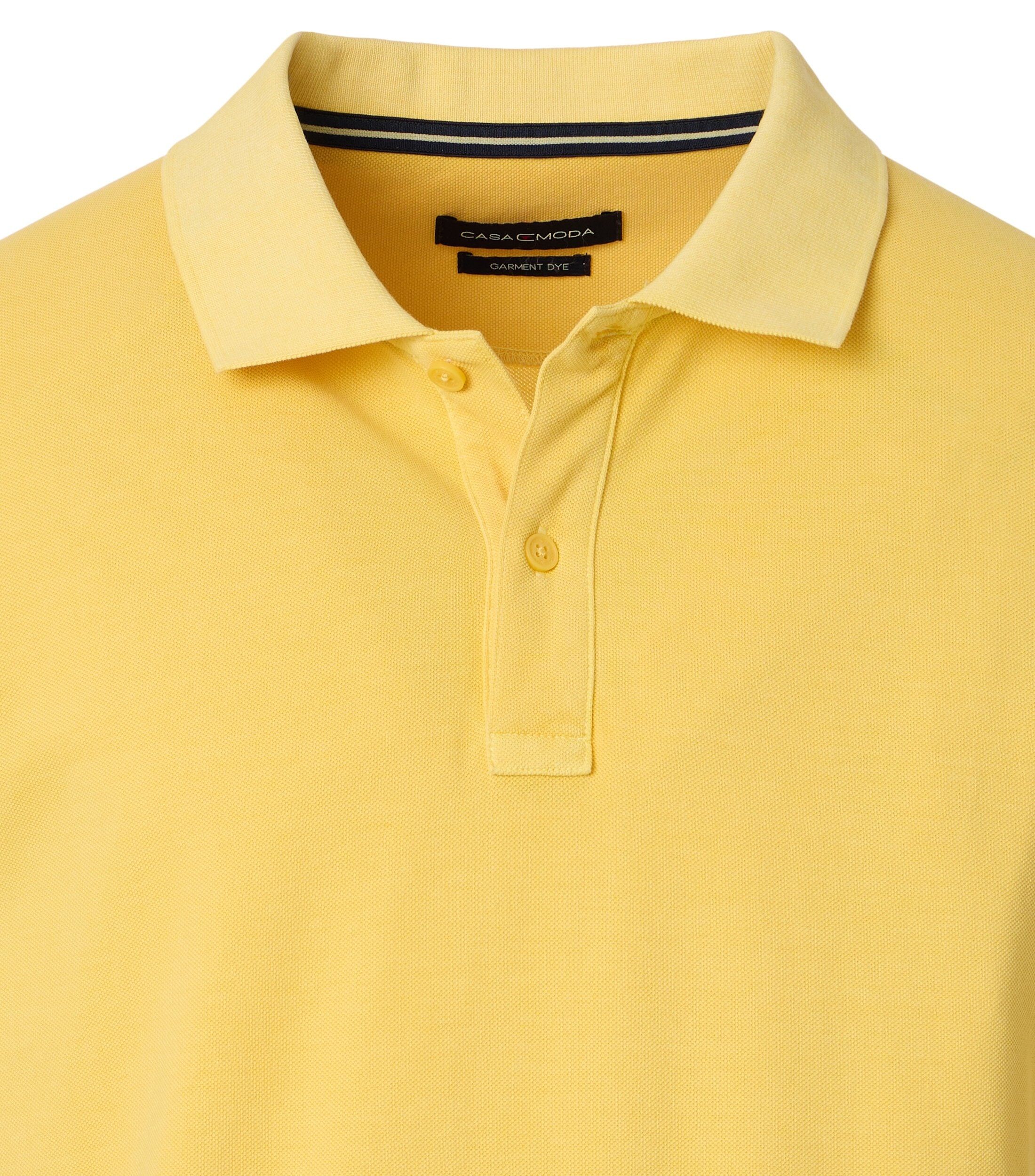 CASA MODA comfort fit heren polo, geel