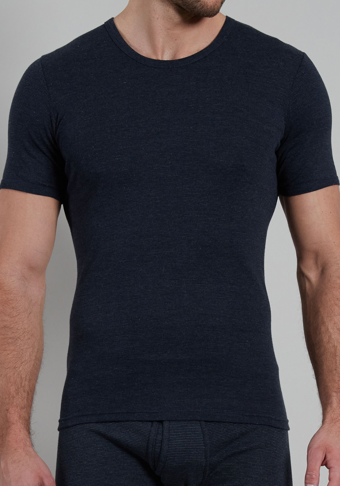 Gotzburg heren T-shirt met O-hals (1-pack), middenblauw Gotzburg heren T-shirt met O-hals (1-pack), middenblauw