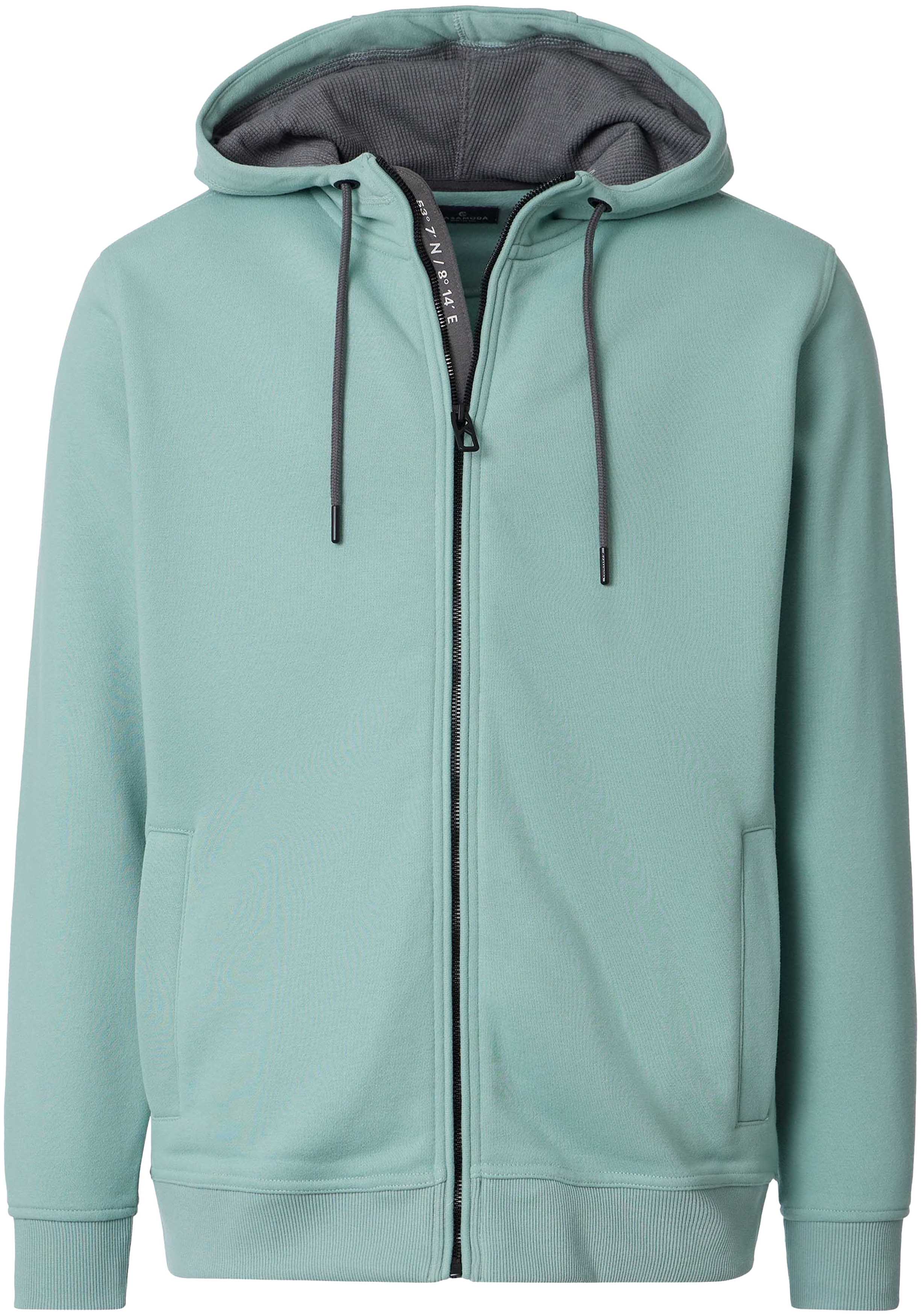 CASA MODA comfort fit sweatvest, groen