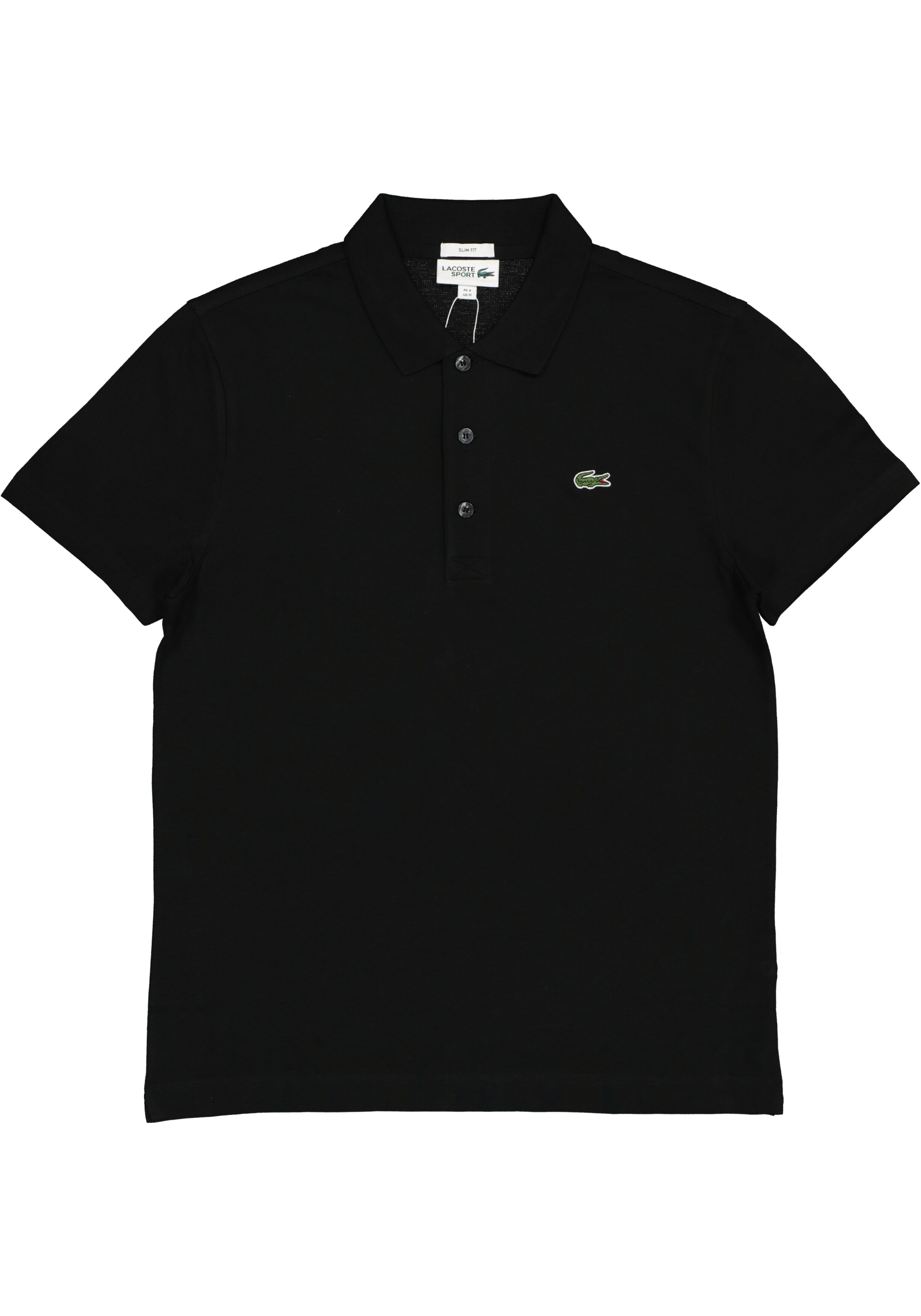 Lacoste Sport polo slim fit, ultra lightweight knit, zwart