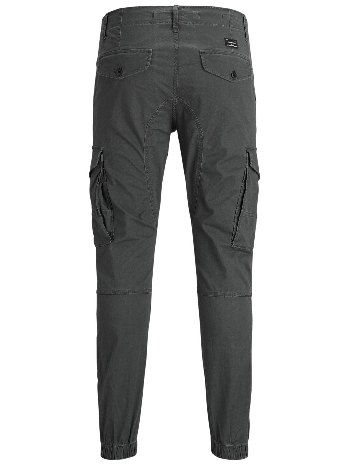 JACK & JONES Paul Lake Cargo loose fit, heren cargo broek, donkergrijs