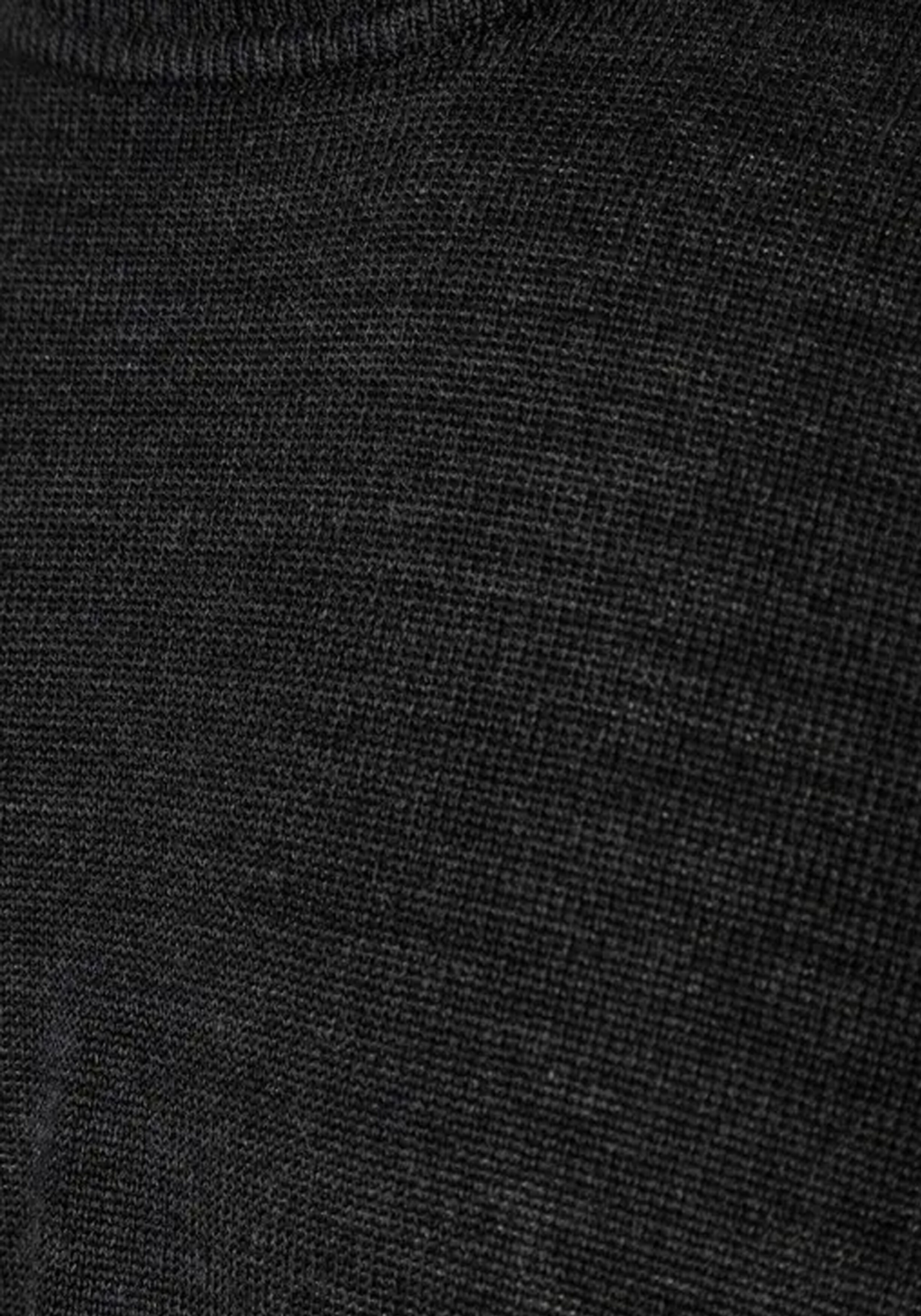 MAERZ Classic Fit heren trui met O-hals wol, antraciet grijs