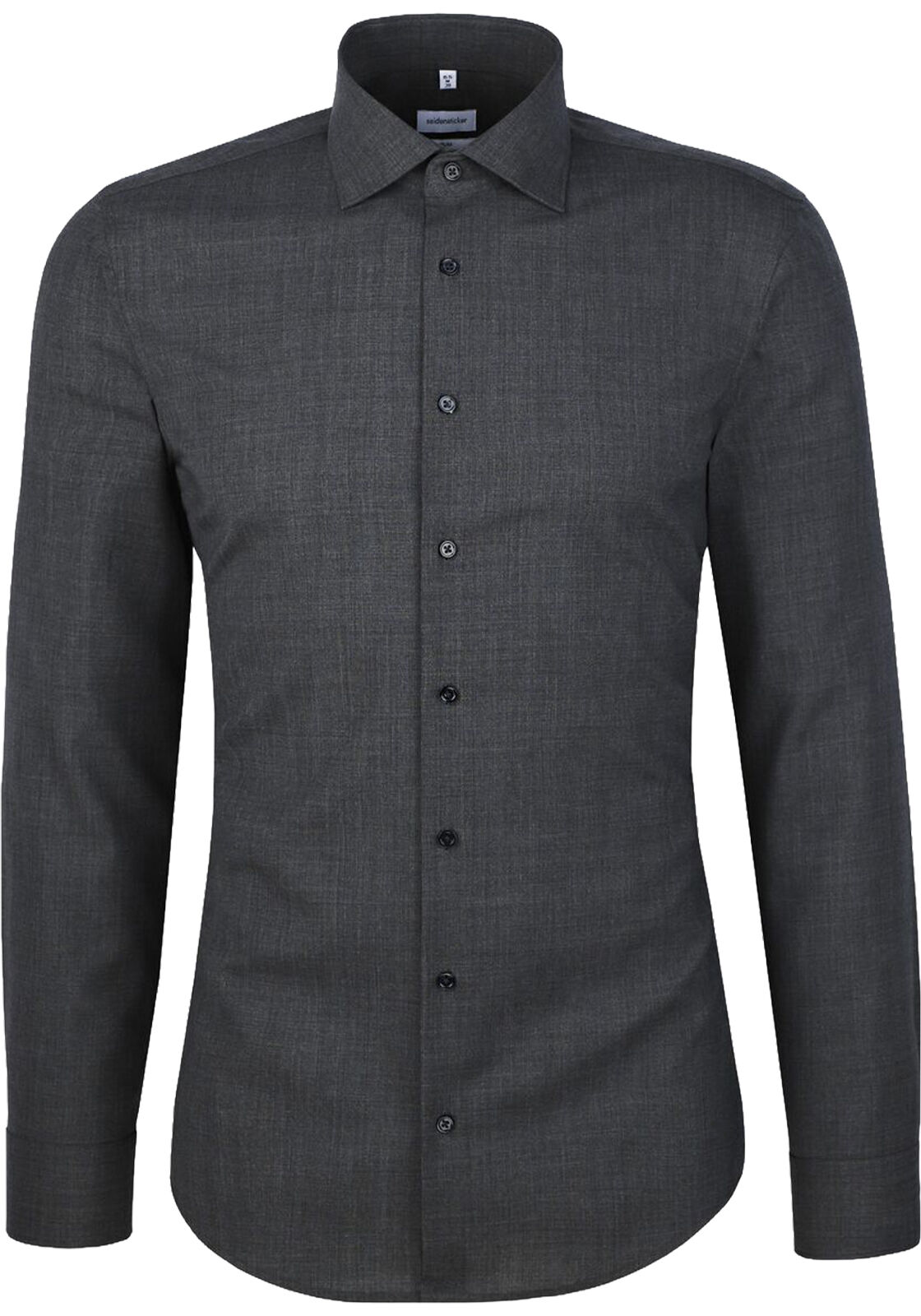 Seidensticker x-slim fit overhemd, popeline, grijs