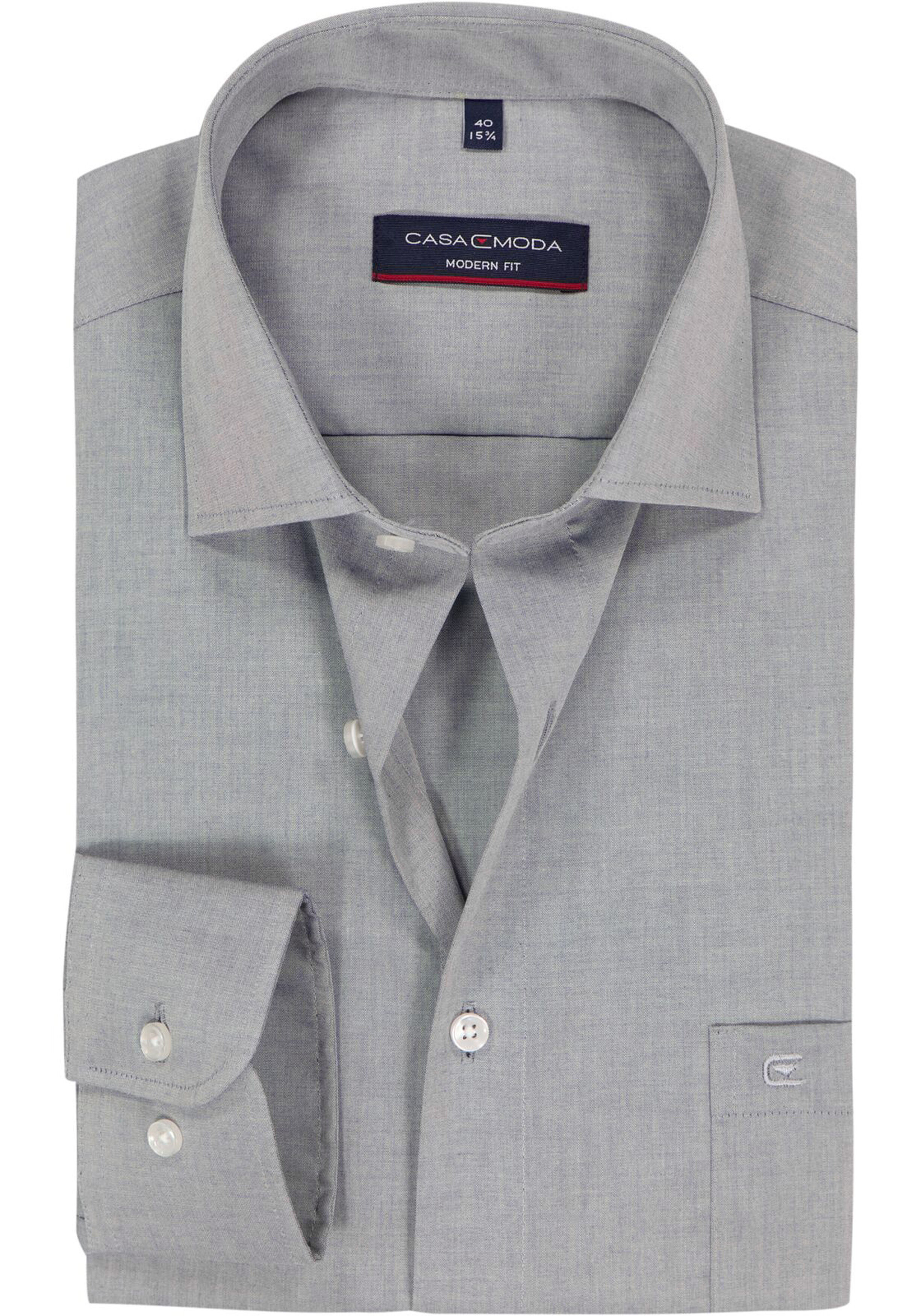 CASA MODA modern fit overhemd, grijs