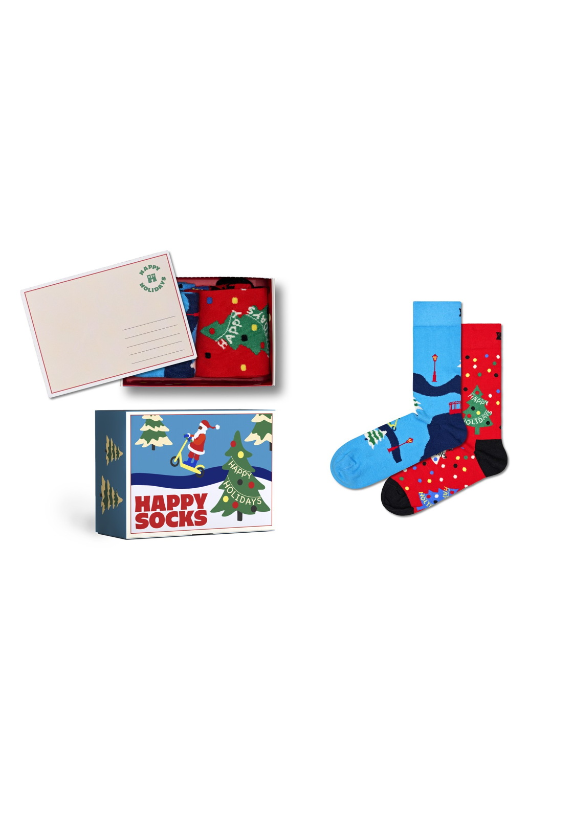 image_2_1126852_none_p000325_s Happy Socks Happy Holidays Socks Gift Set (2-pack), unisex sokken in cadeauverpakking