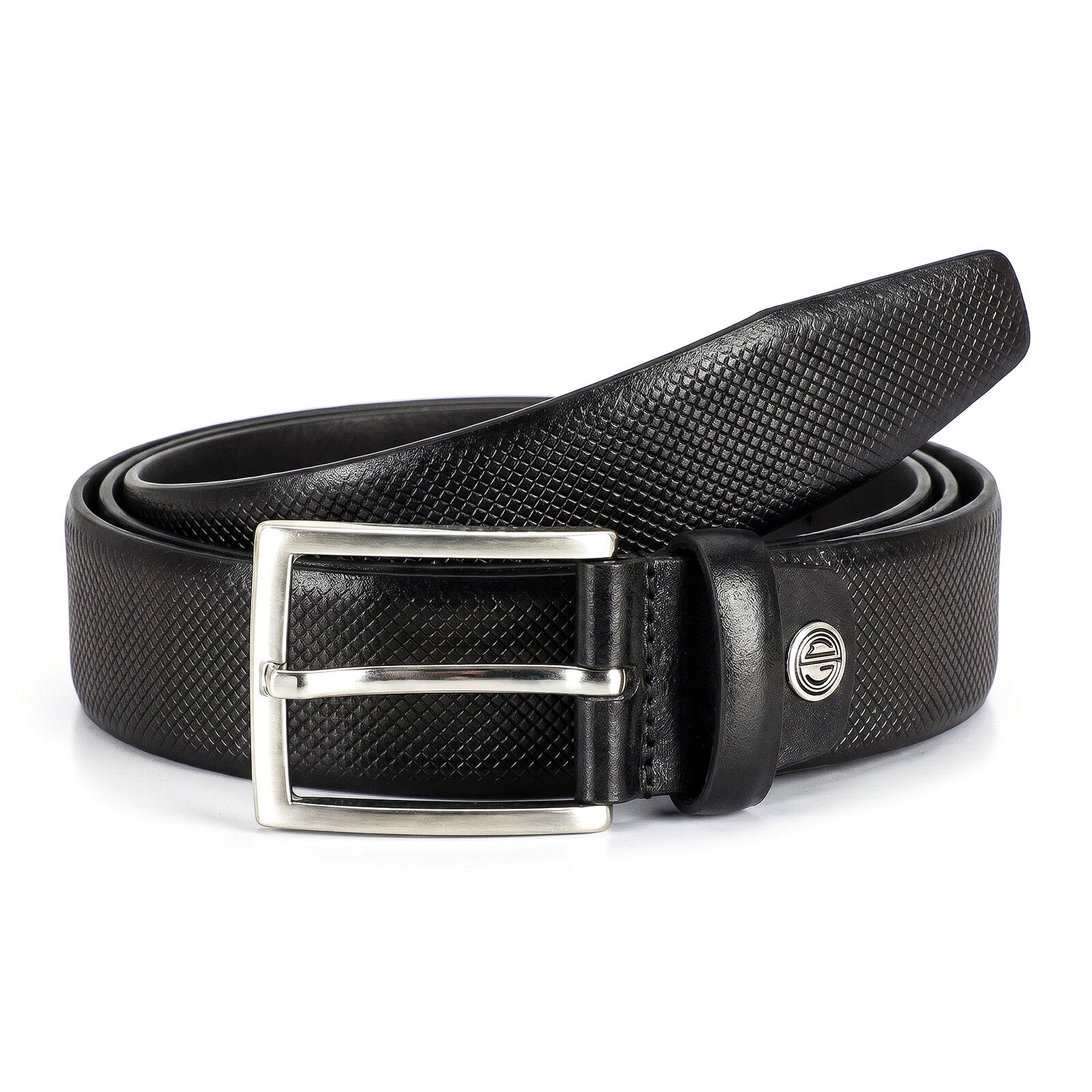 LINDENMANN leren heren riem, zwart